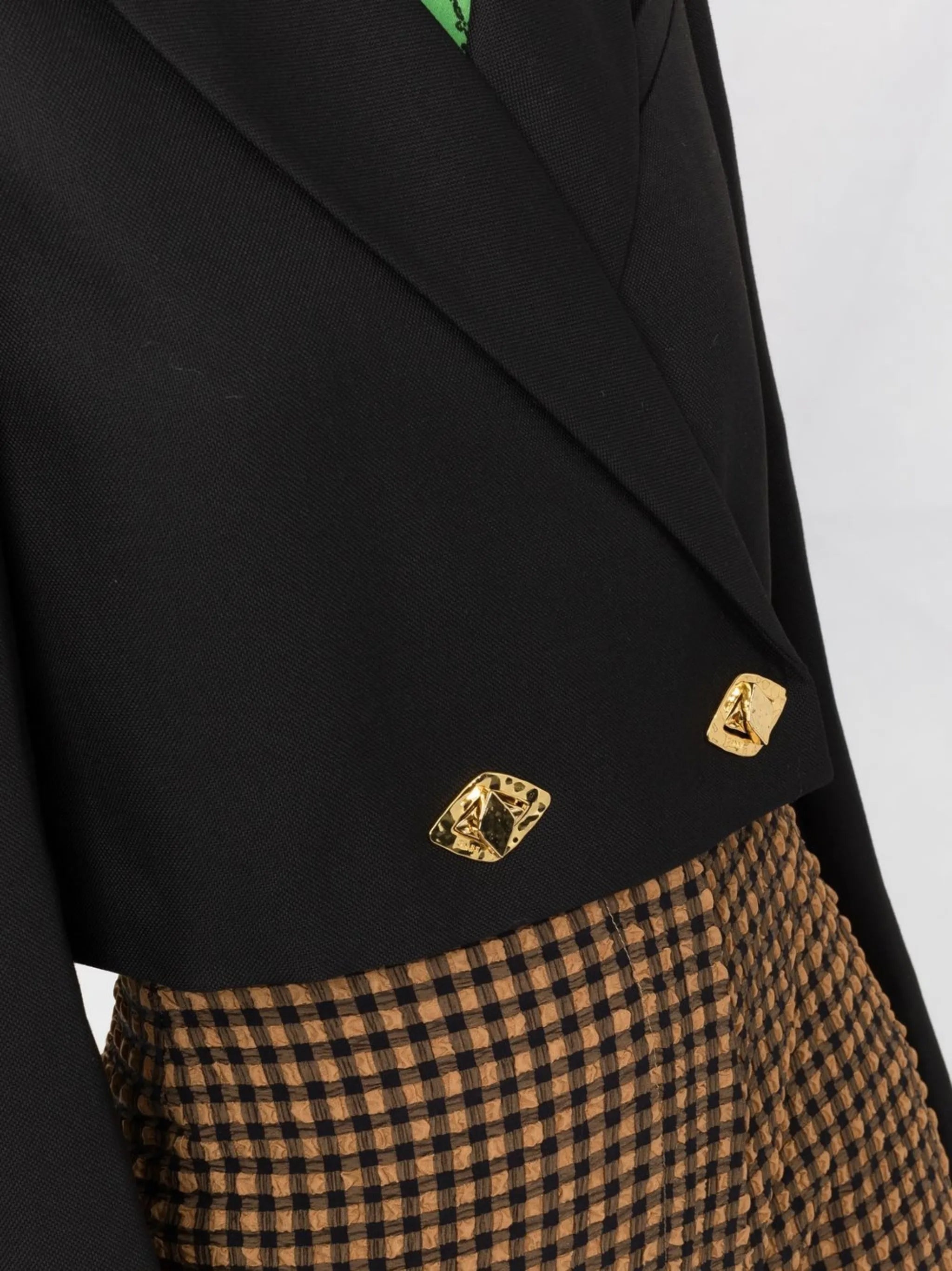 double-breasted cropped jacket