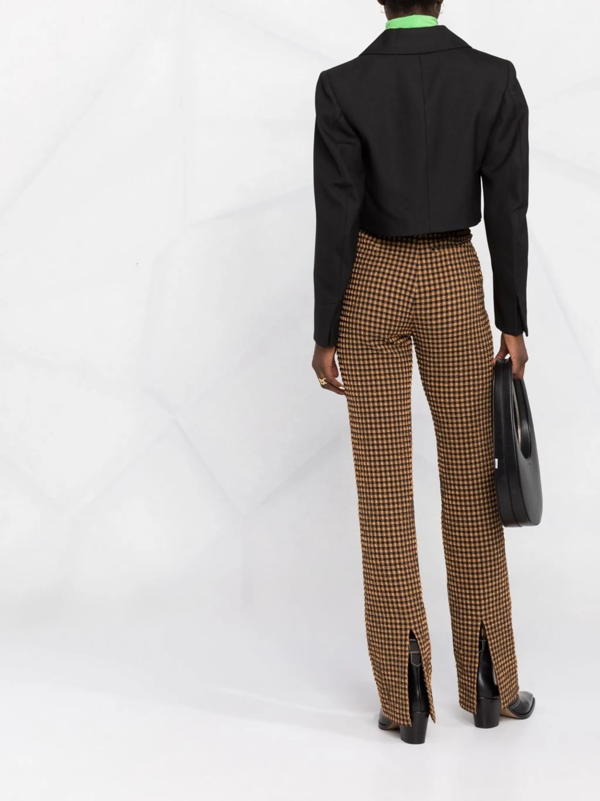 double-breasted cropped jacket