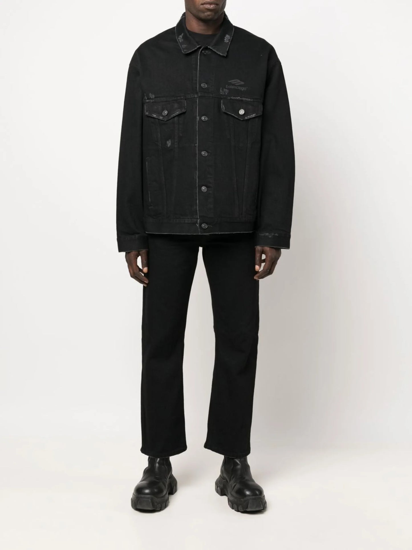 raw-cut slim-fit jeans