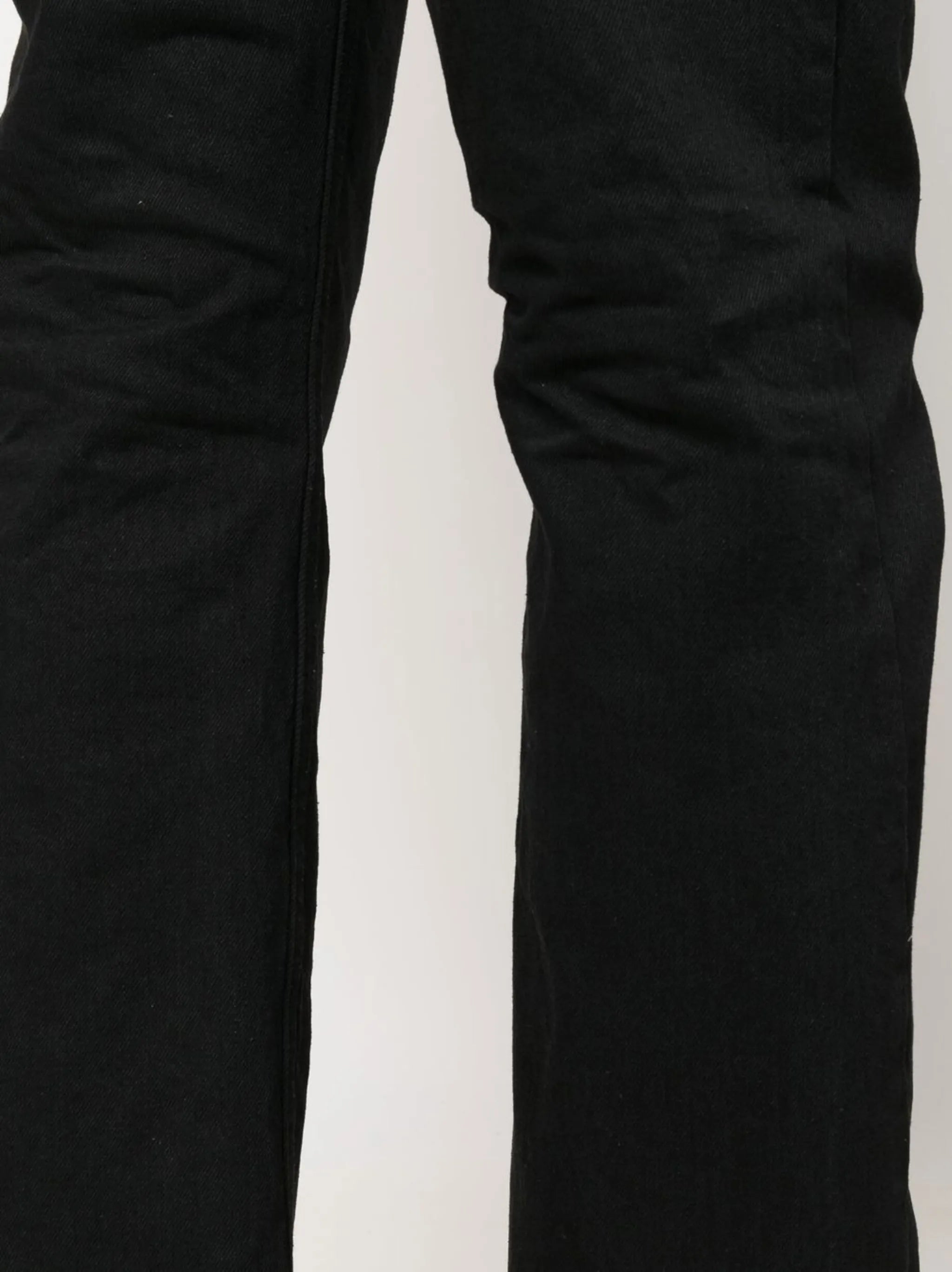 raw-cut slim-fit jeans