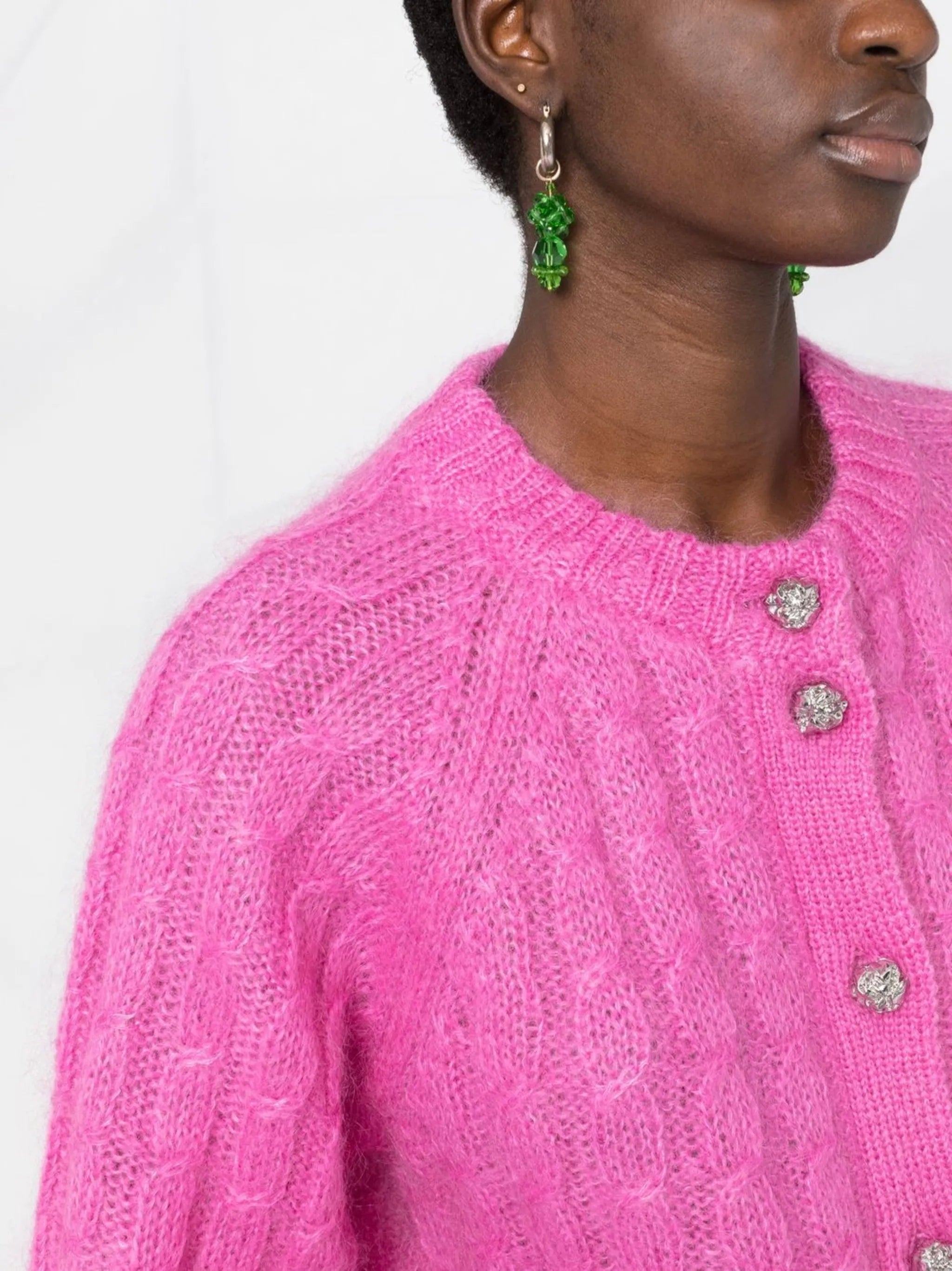 cable-knit cardigan