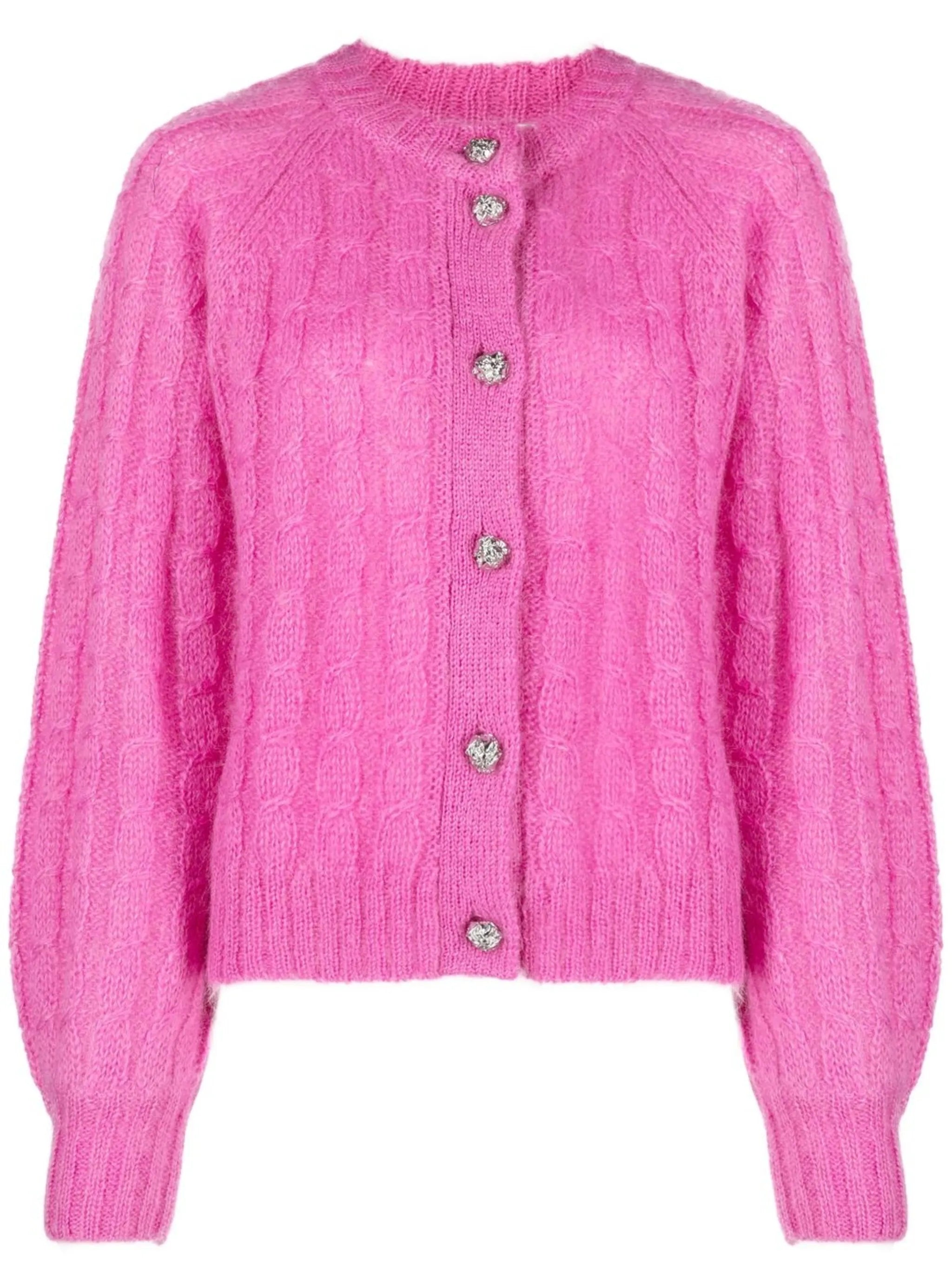 cable-knit cardigan