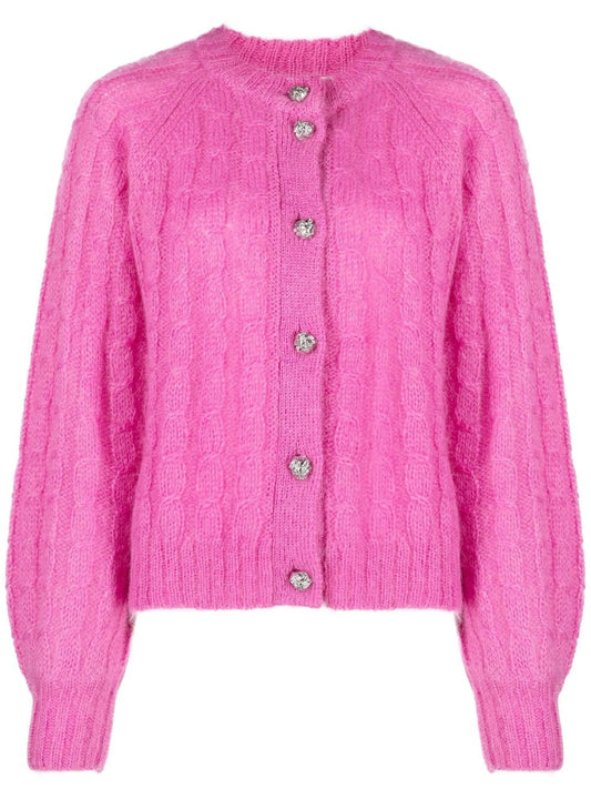 cable-knit cardigan