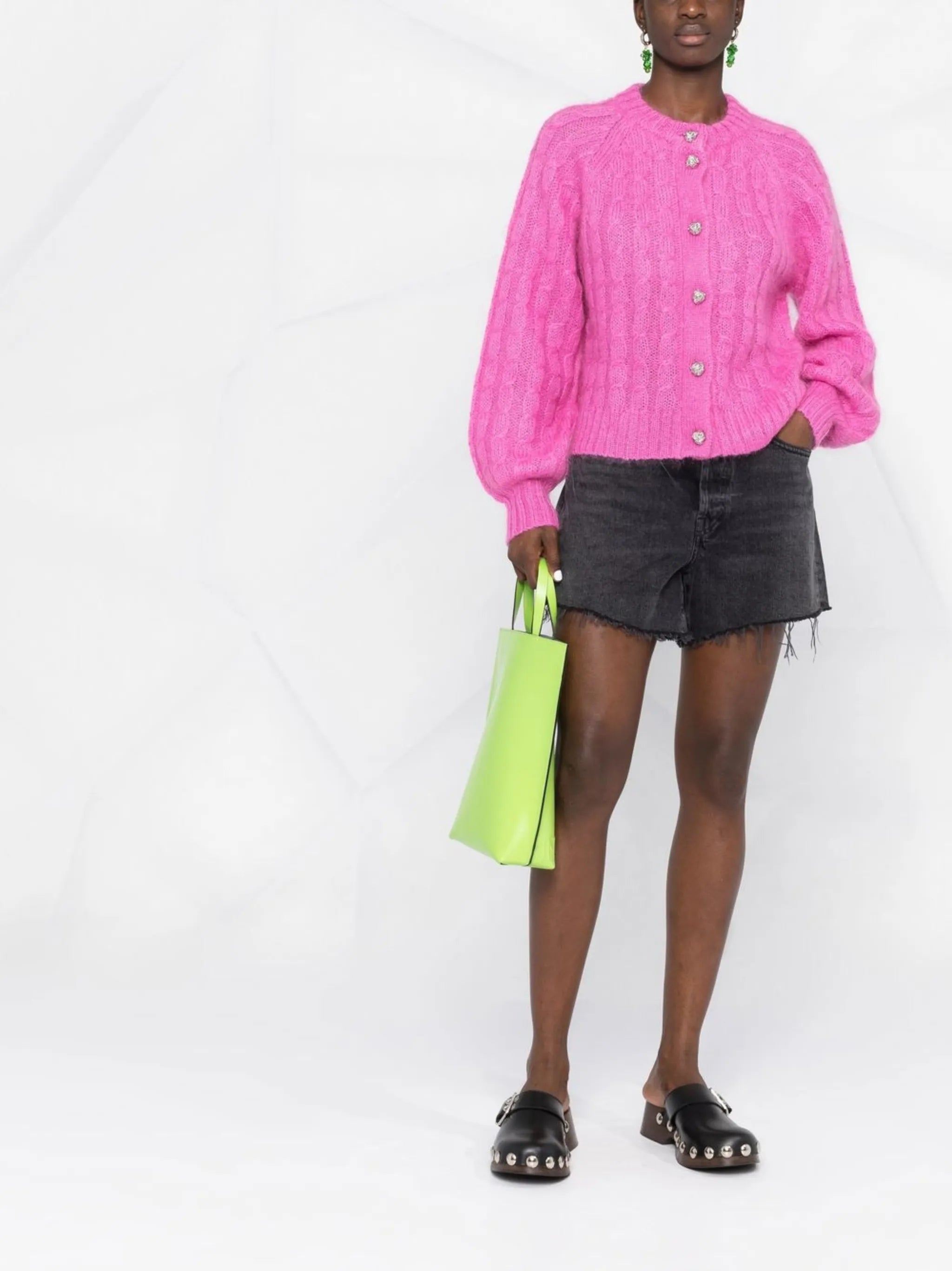 cable-knit cardigan