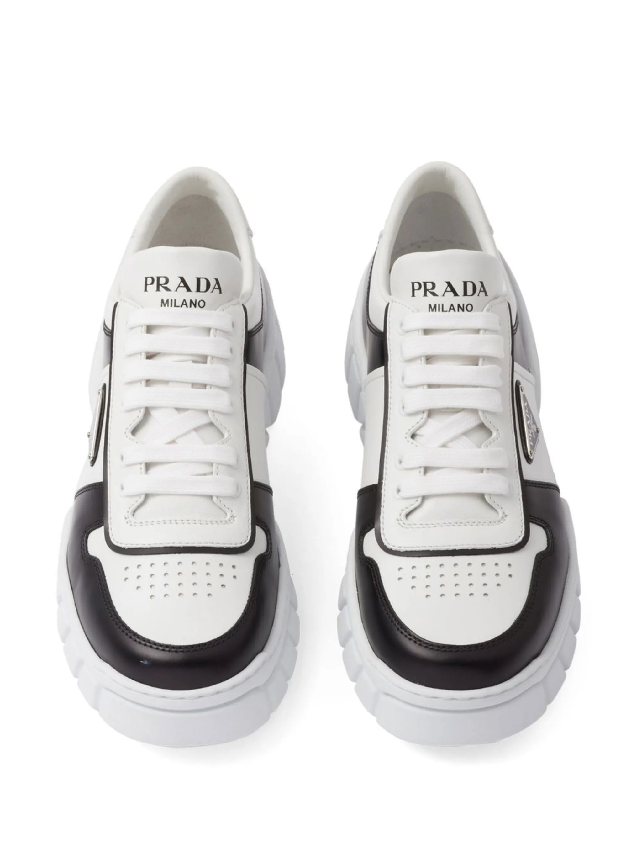 low-top leather sneakers