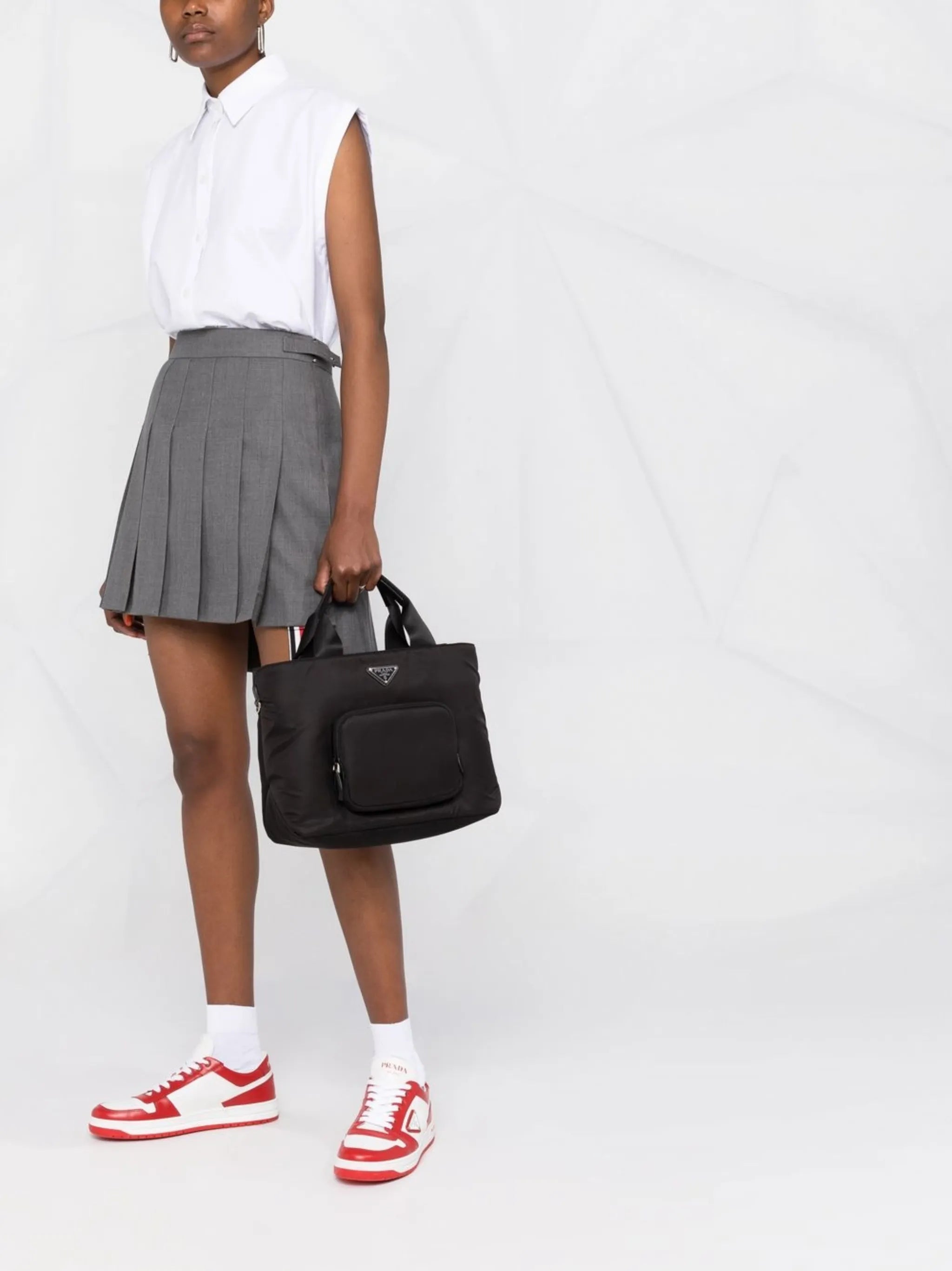 logo-plaque shopper tote