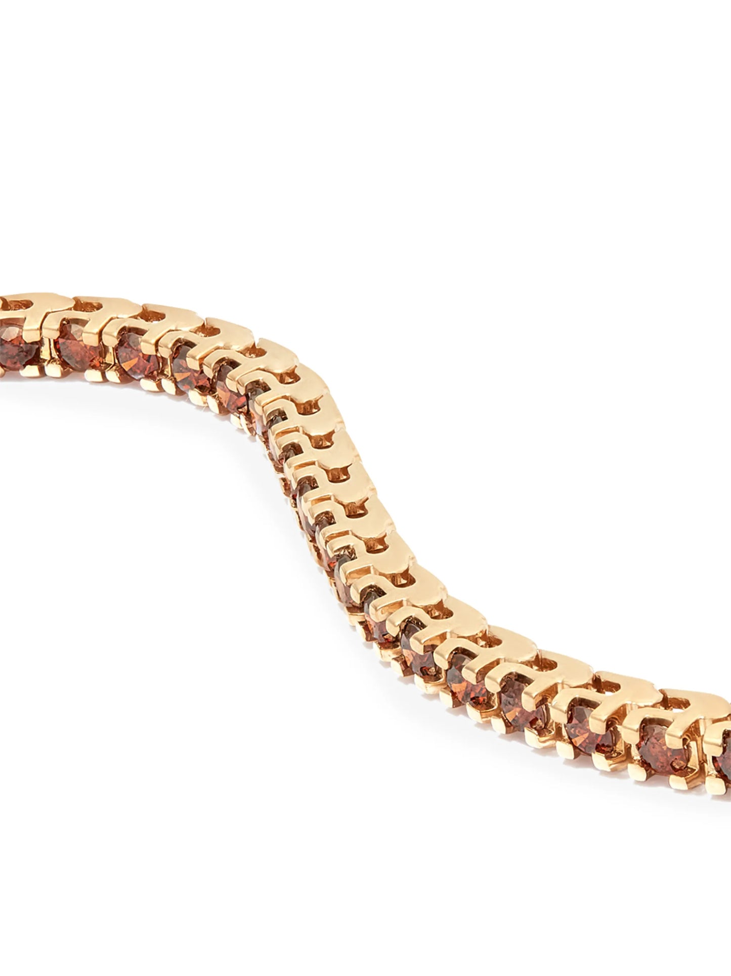 14kt yellow gold Spectra diamond tennis bracelet