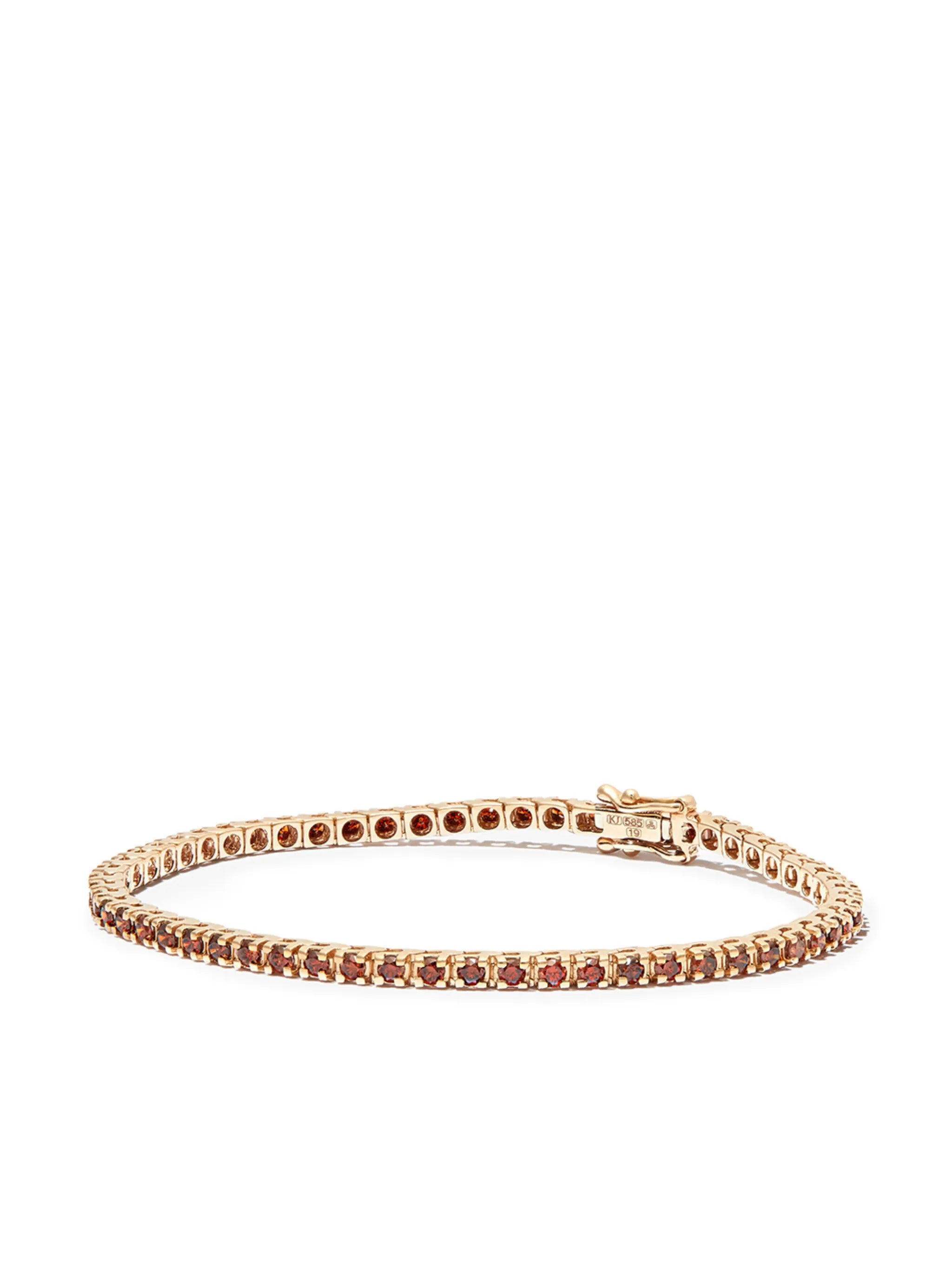 14kt yellow gold Spectra diamond tennis bracelet