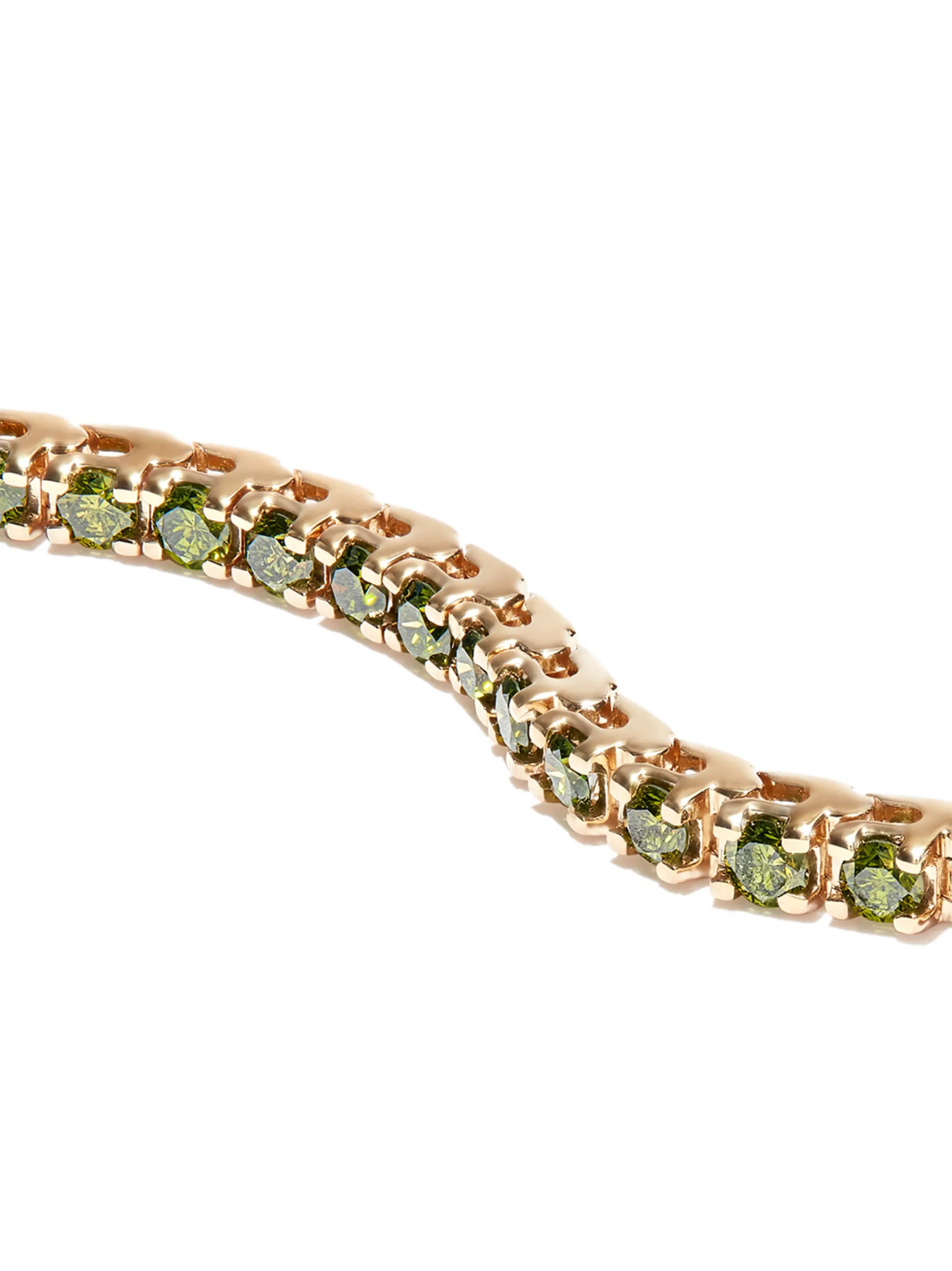 14kt yellow gold Spectra diamond tennis bracelet