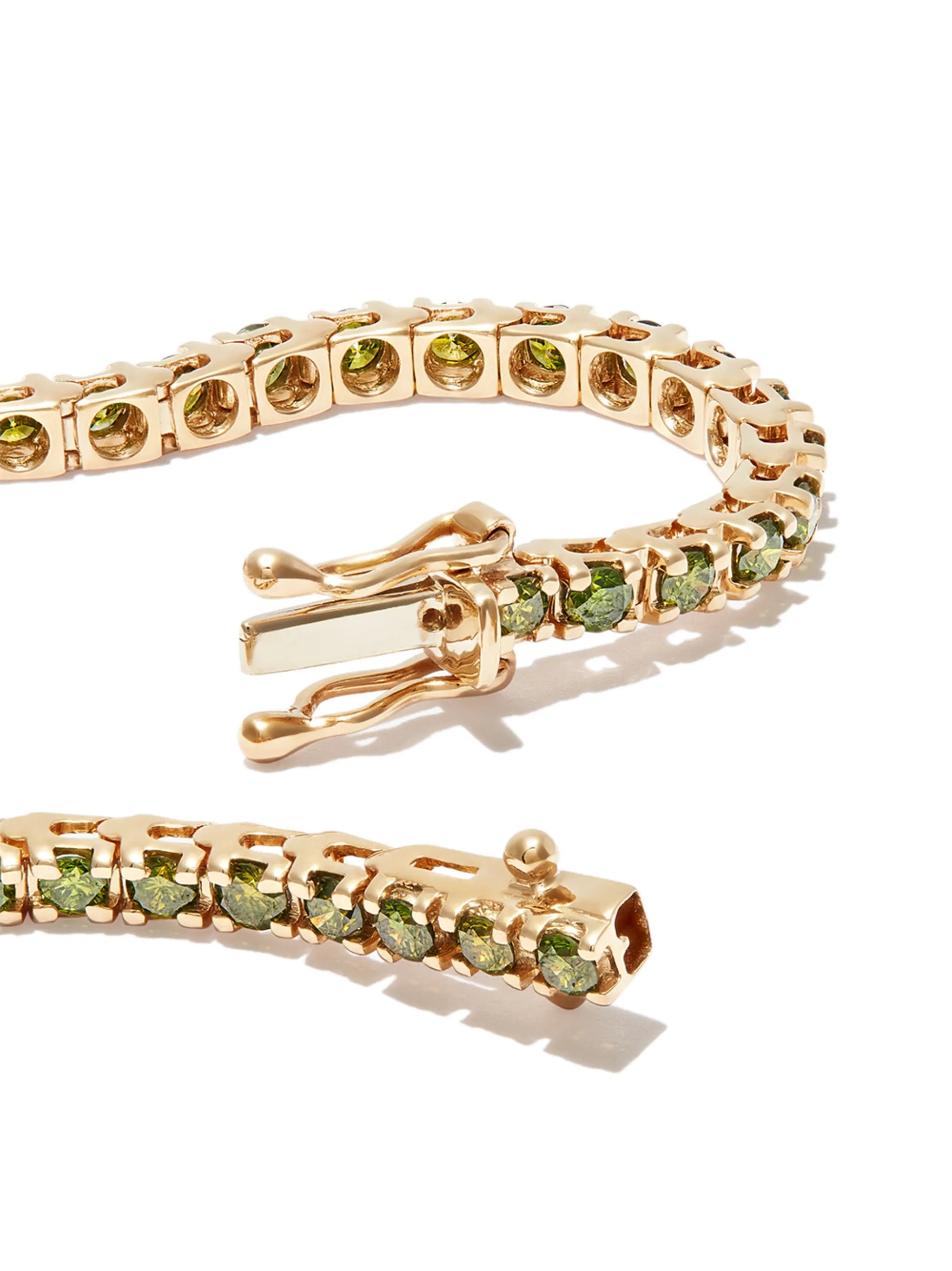 14kt yellow gold Spectra diamond tennis bracelet