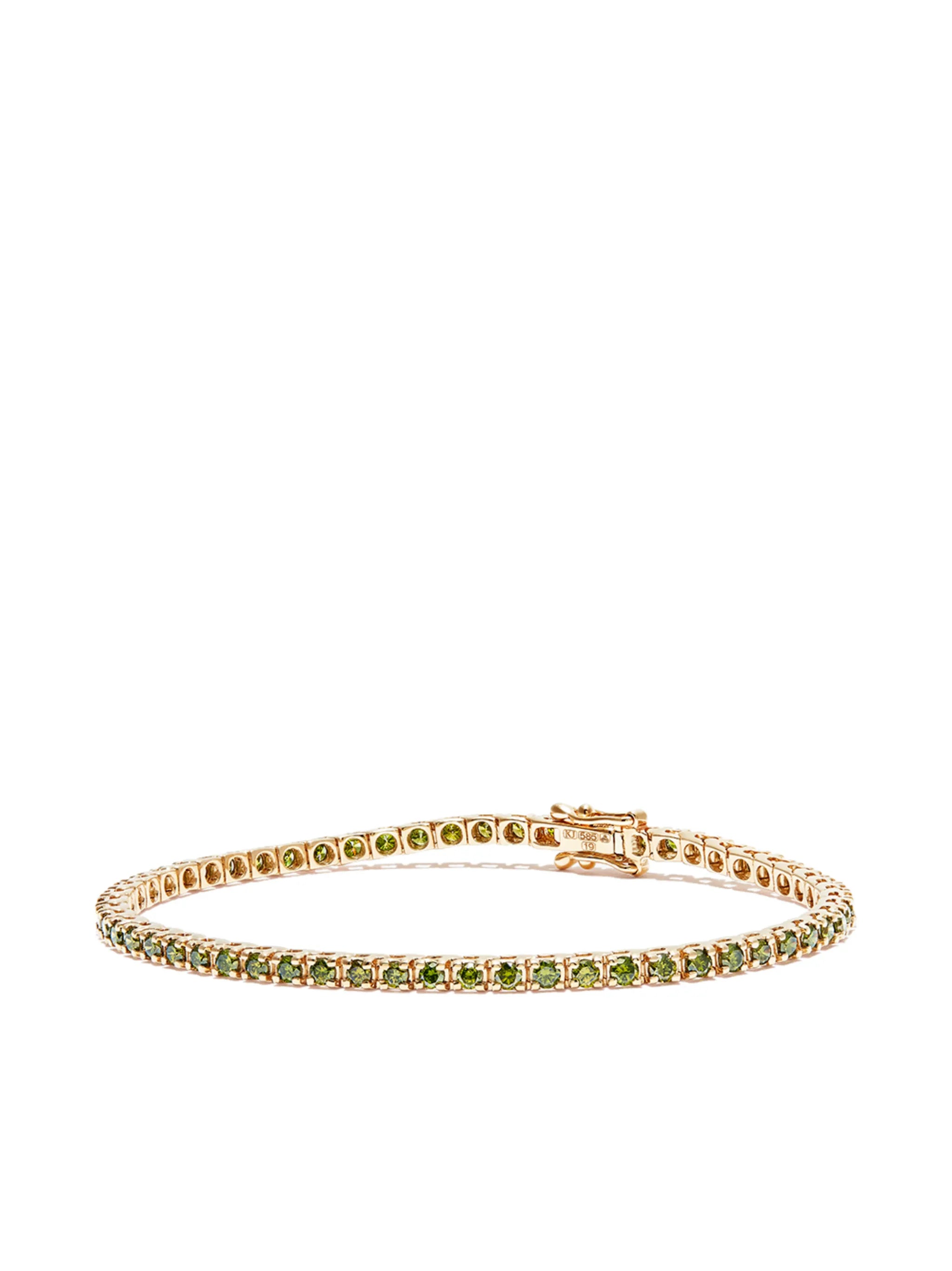 14kt yellow gold Spectra diamond tennis bracelet