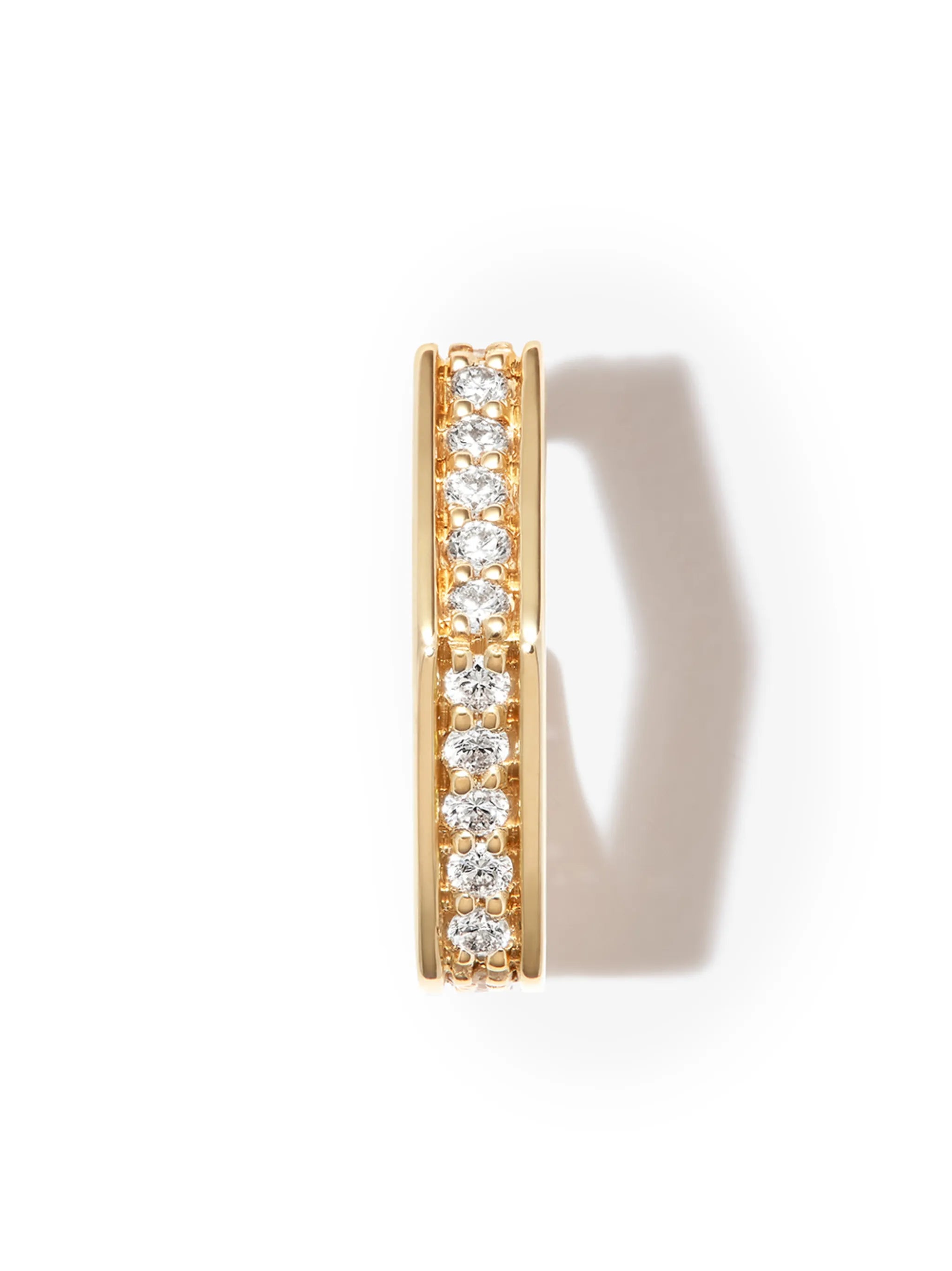 18kt yellow gold Fortis diamond earrings