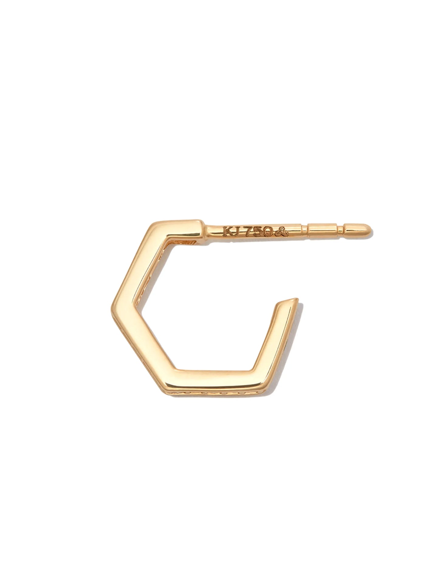 18kt yellow gold Fortis diamond earrings