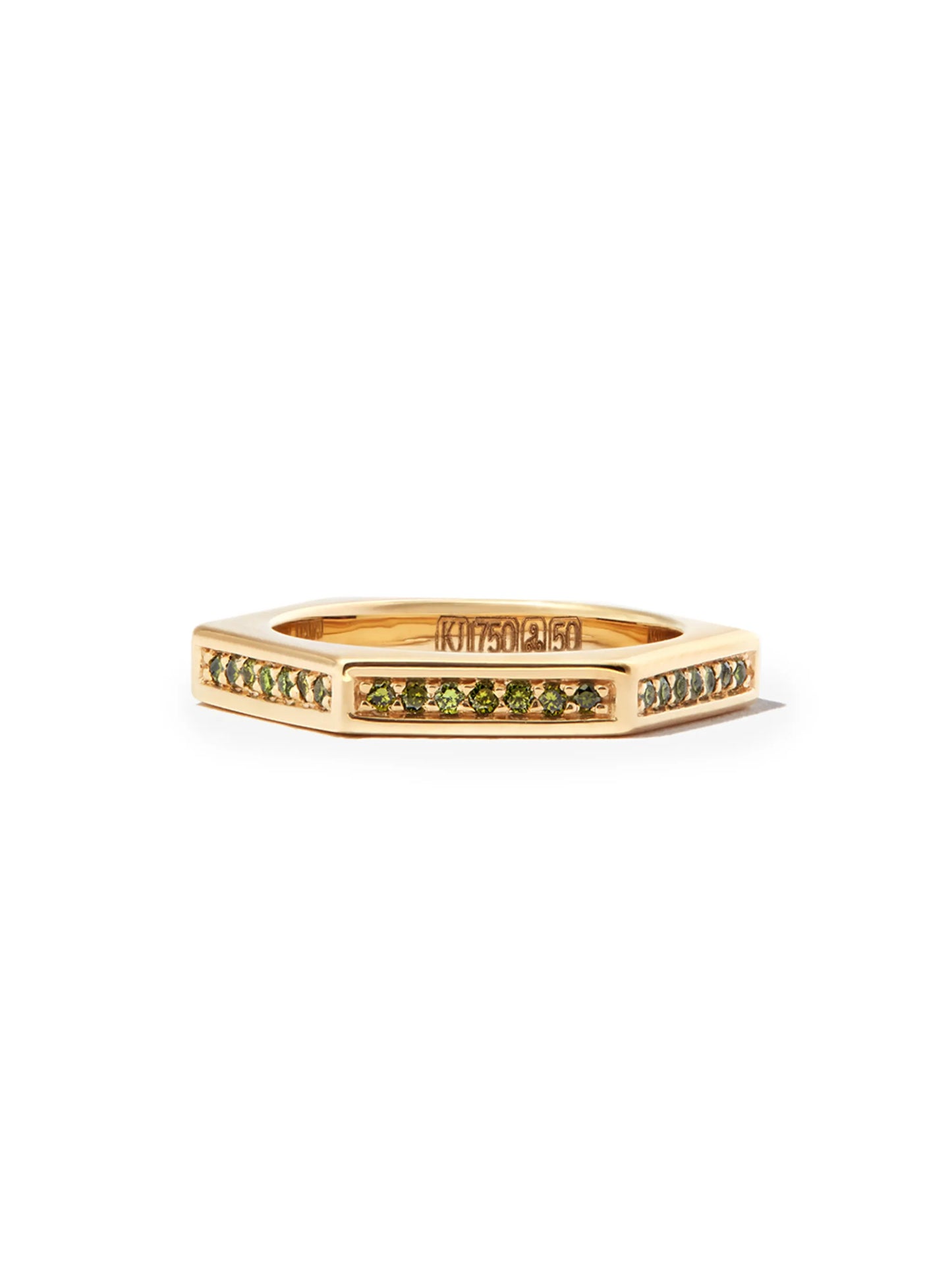 18kt yellow gold diamond ring