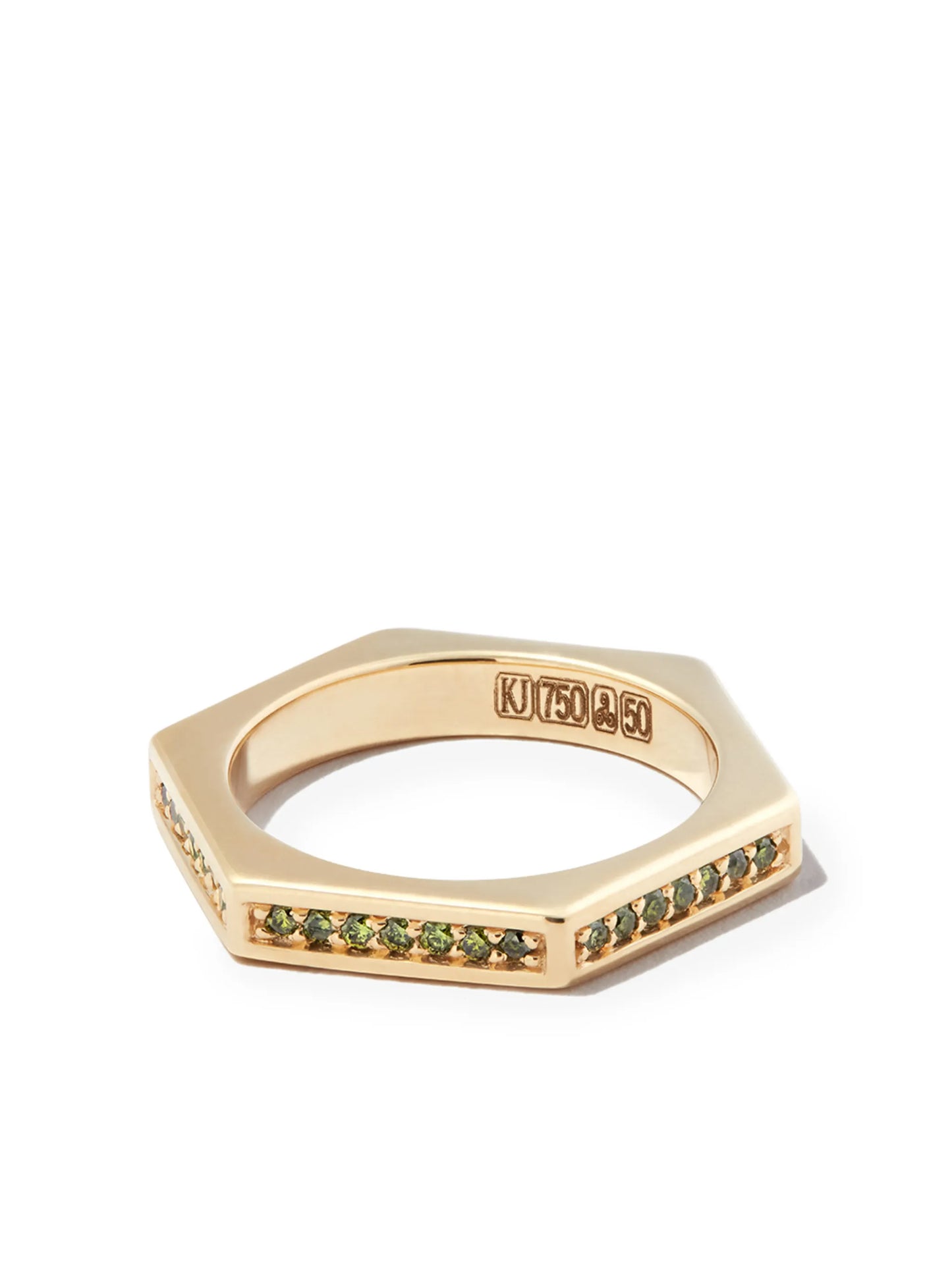 18kt yellow gold diamond ring