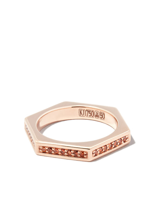 18kt rose gold diamond ring