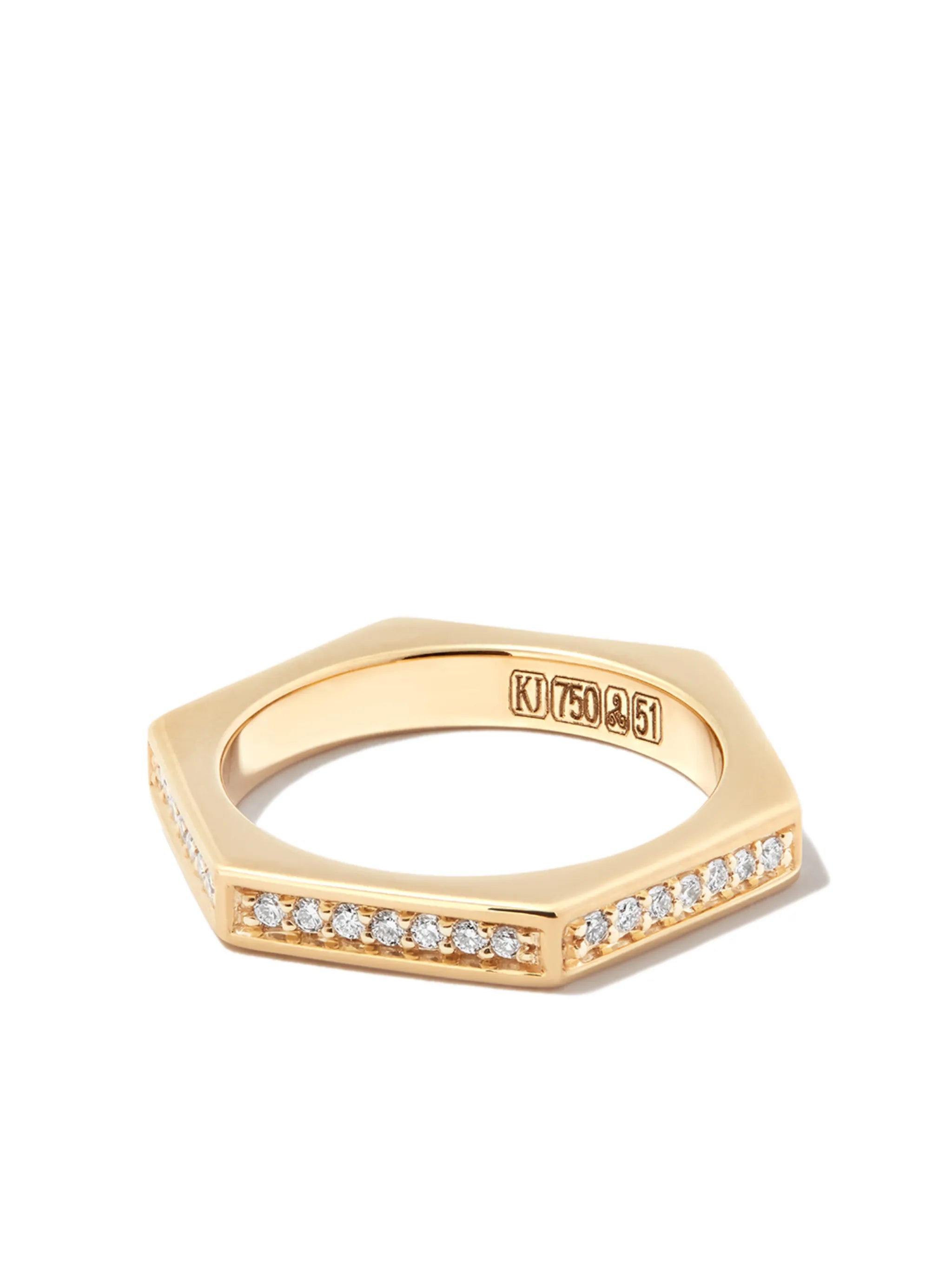 18kt yellow gold Fortis diamond ring