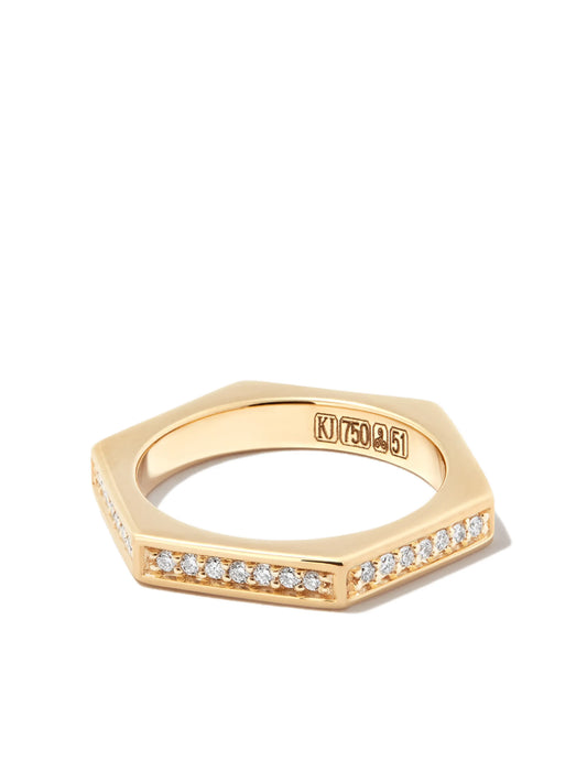 18kt yellow gold Fortis diamond ring