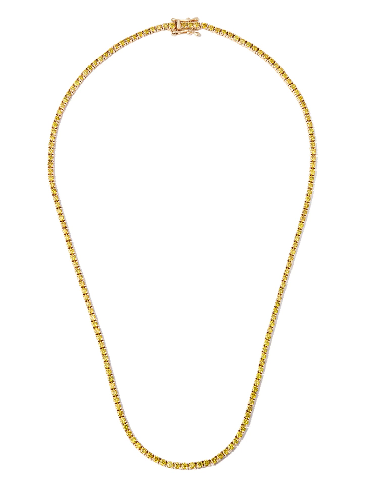 14kt yellow gold Spectra diamond tennis necklace