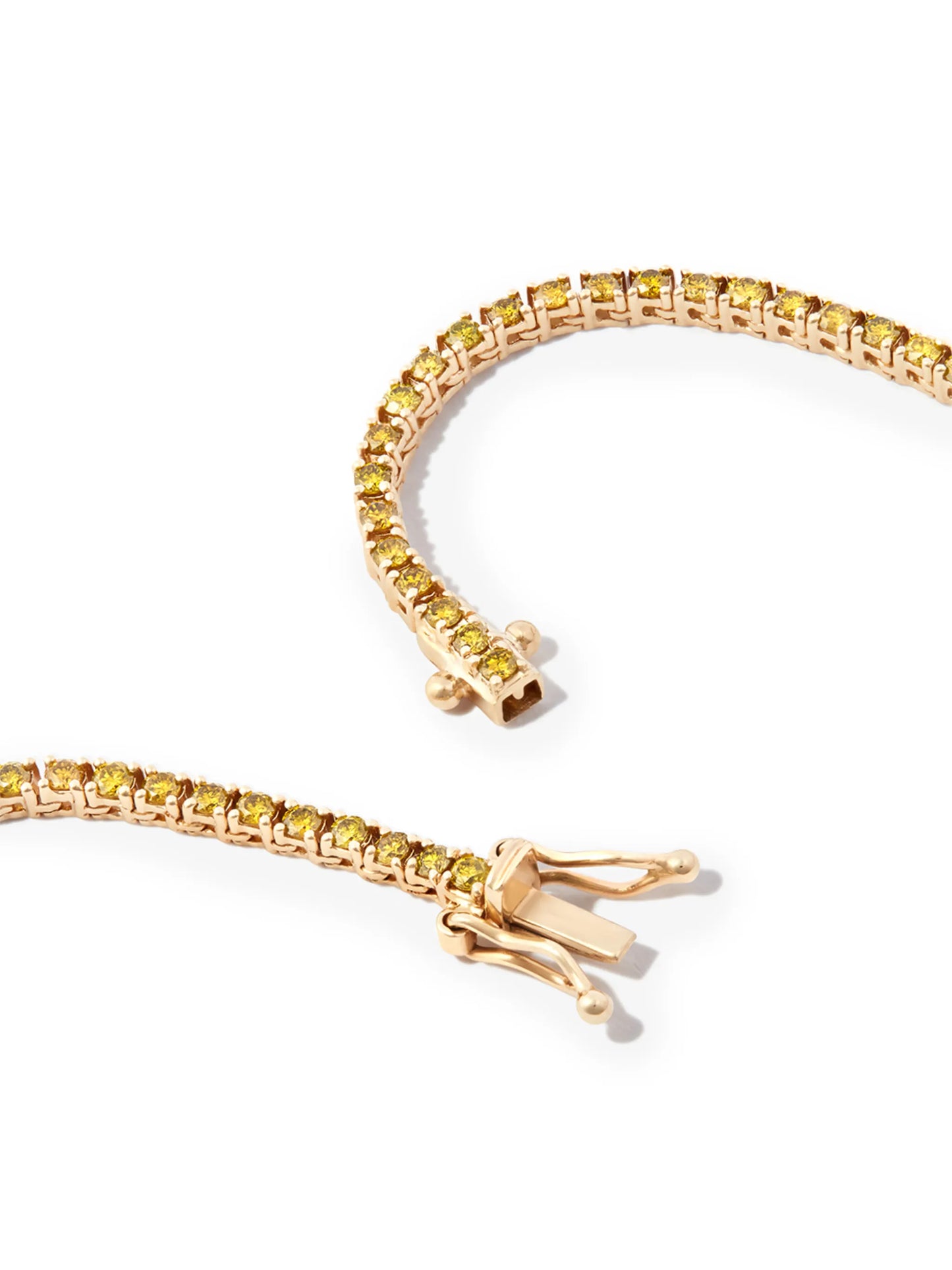 14kt yellow gold Spectra diamond tennis necklace