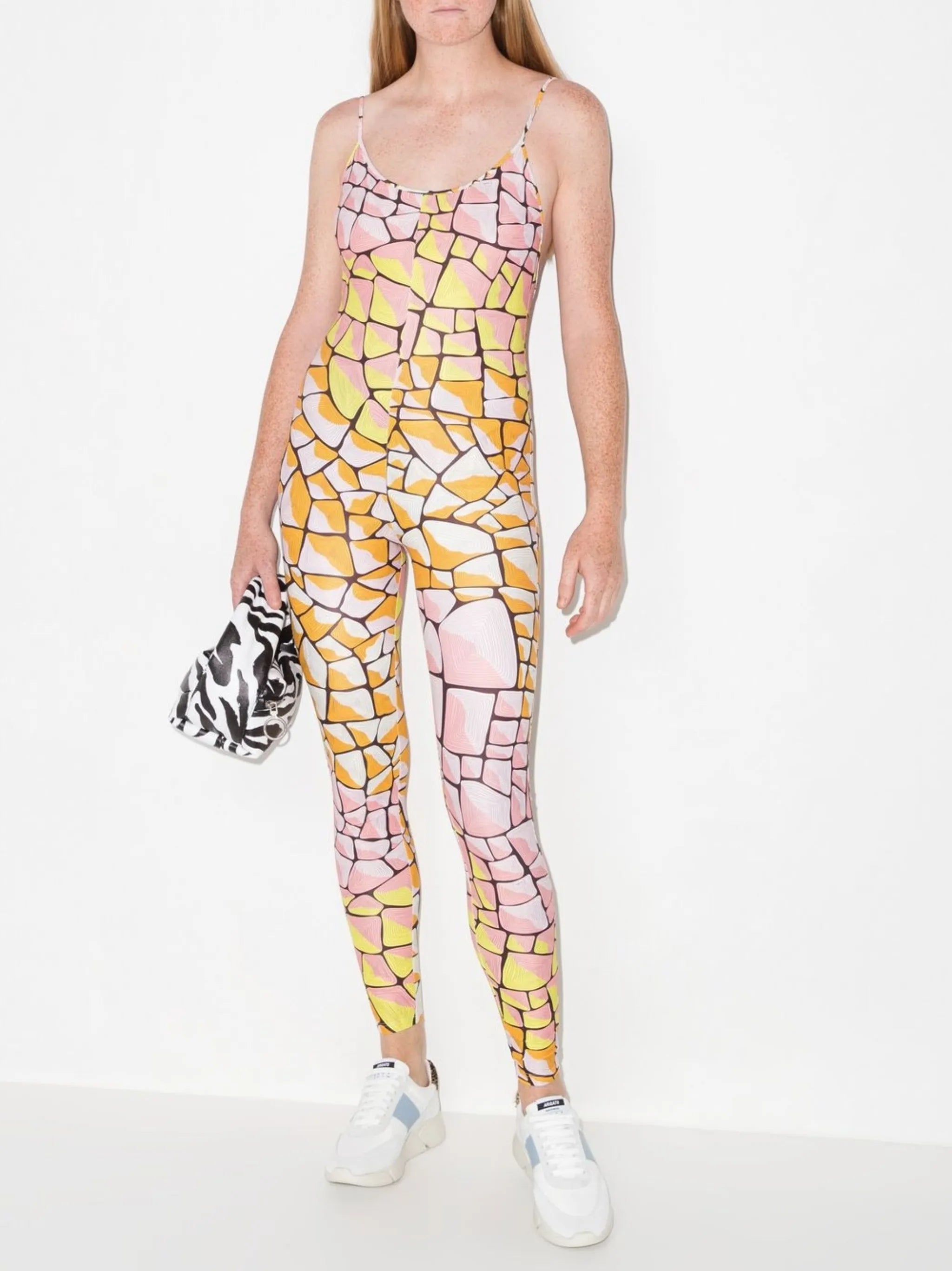 Tartuca-print jumpsuit