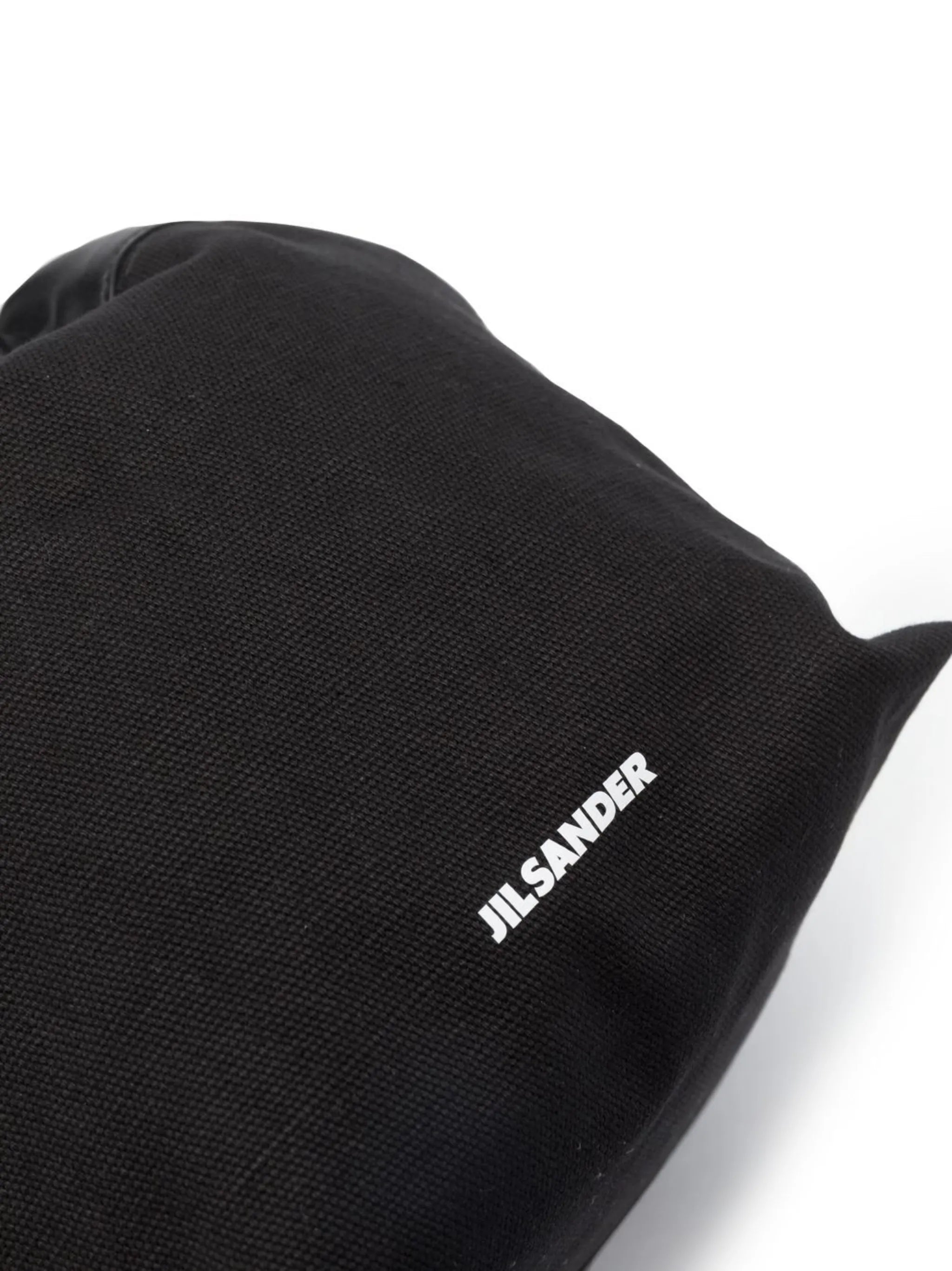 logo drawstring shoulder bag
