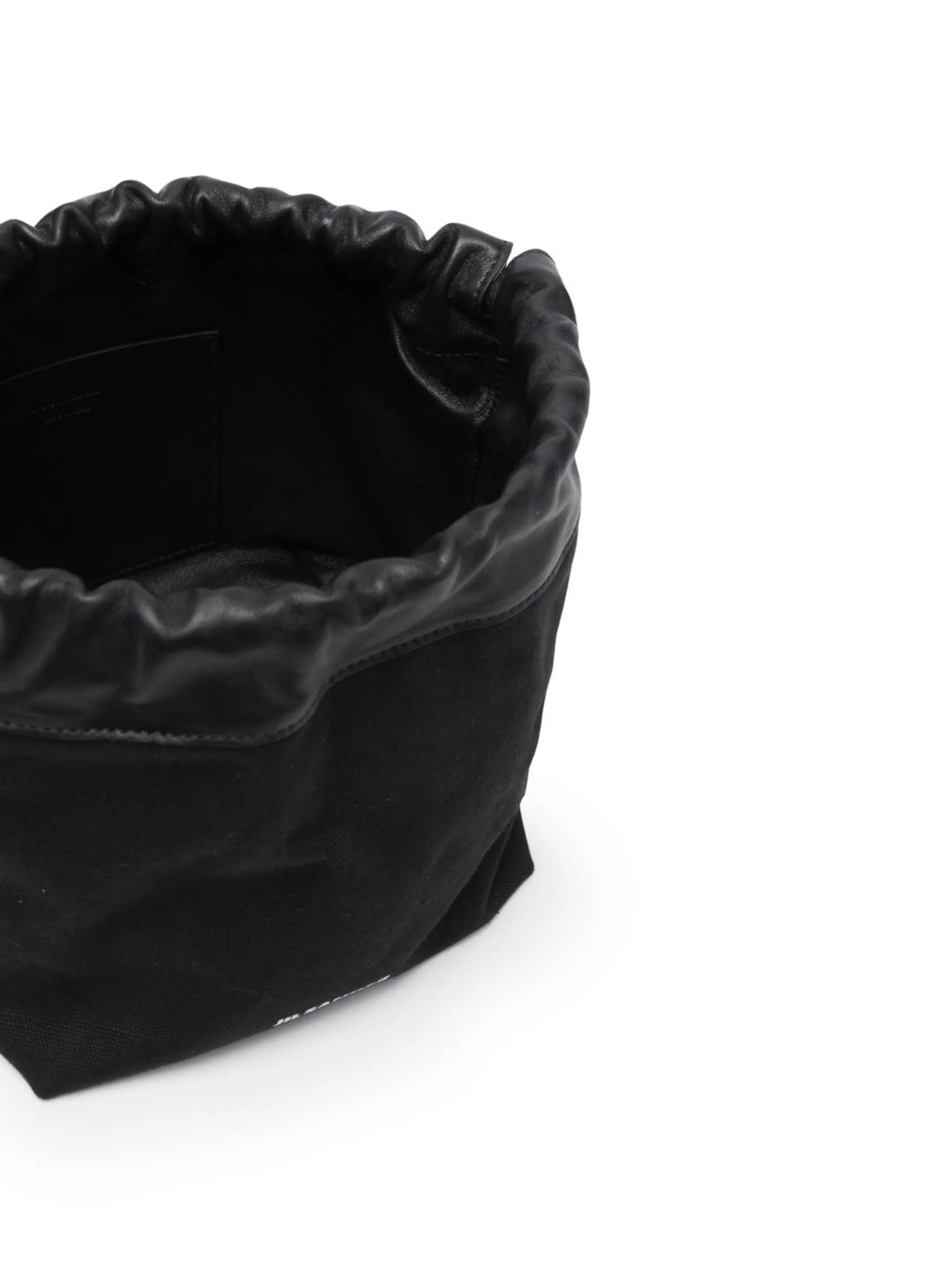 logo drawstring shoulder bag