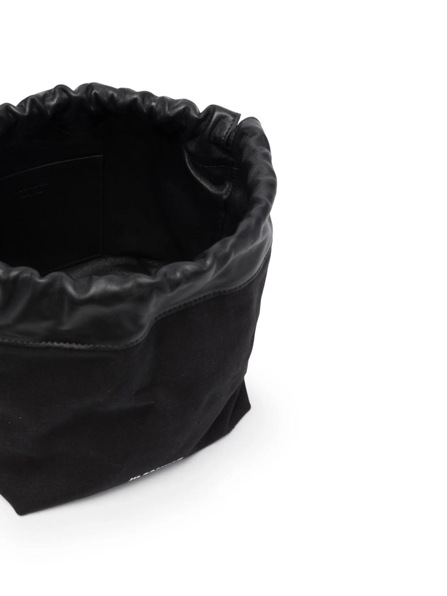 logo drawstring shoulder bag