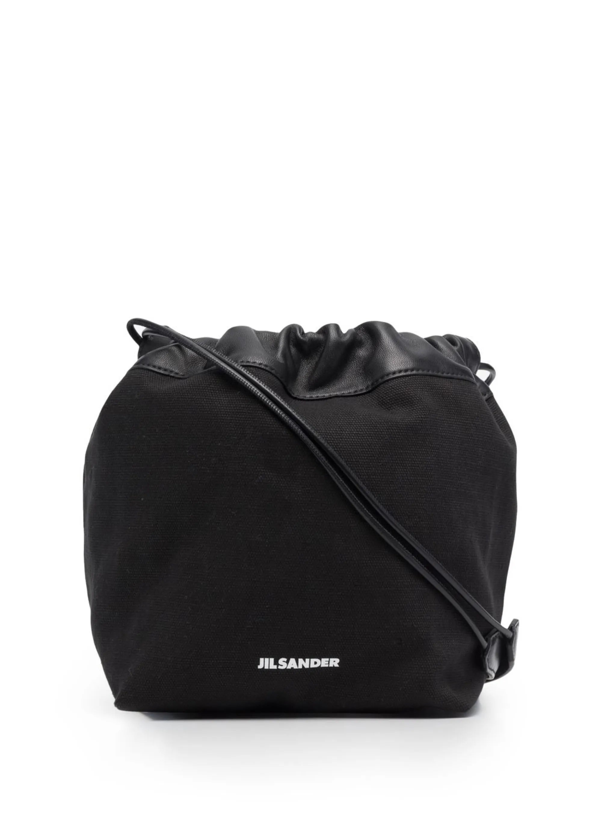 logo drawstring shoulder bag