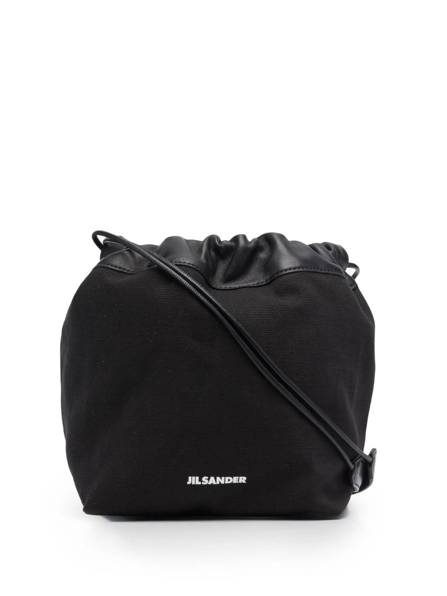 logo drawstring shoulder bag