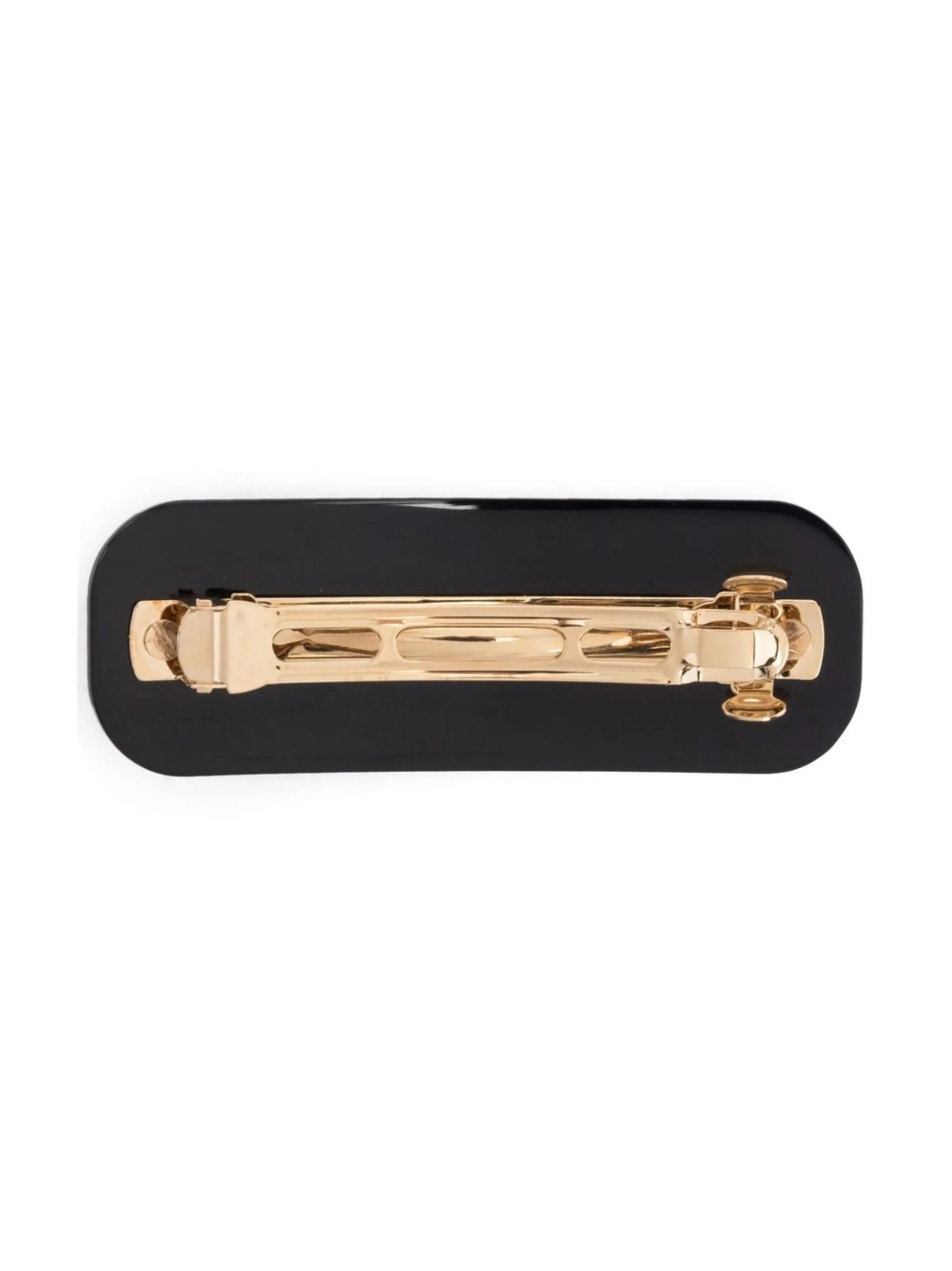 logo-print hair clip