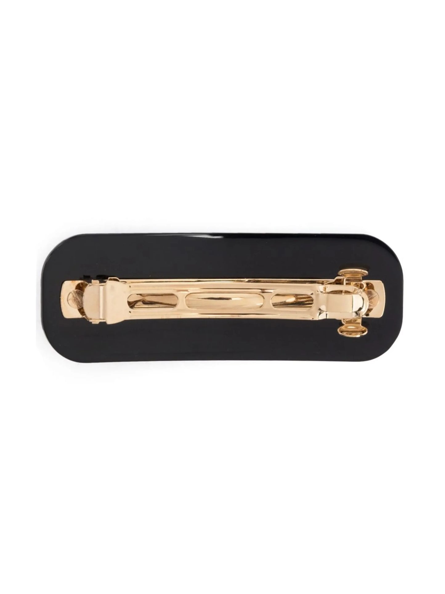 logo-print hair clip