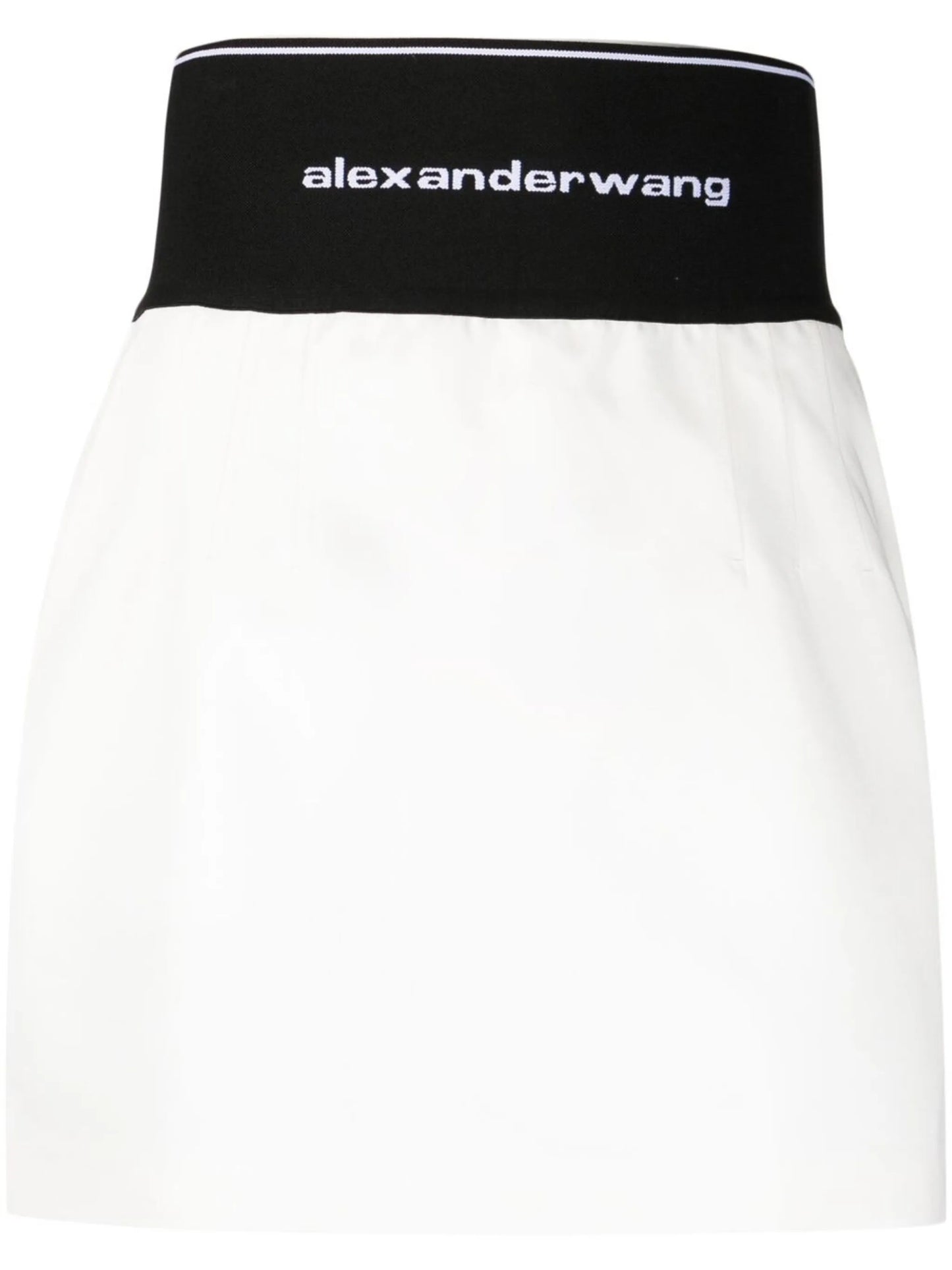 logo-waistband A-line miniskirt