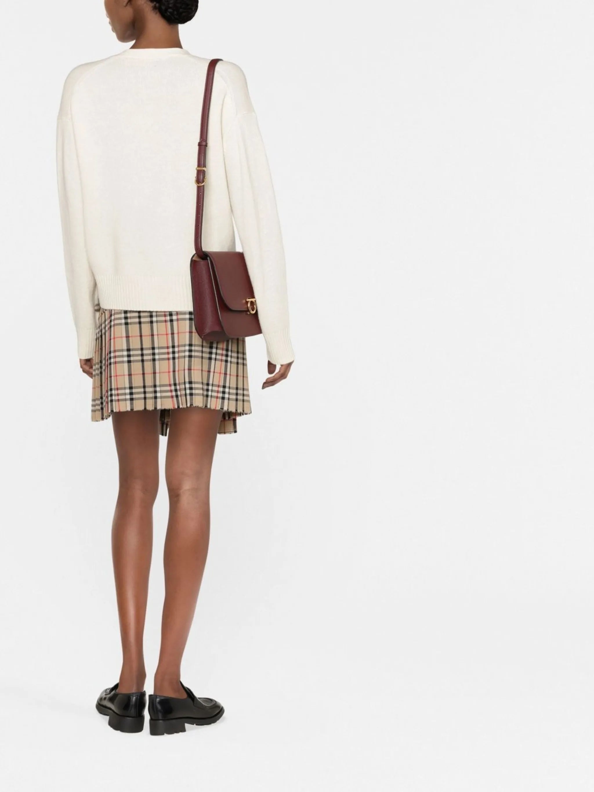 V-neck button-up cardigan