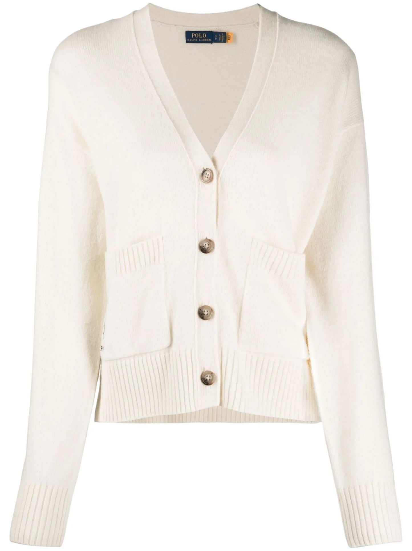 V-neck button-up cardigan