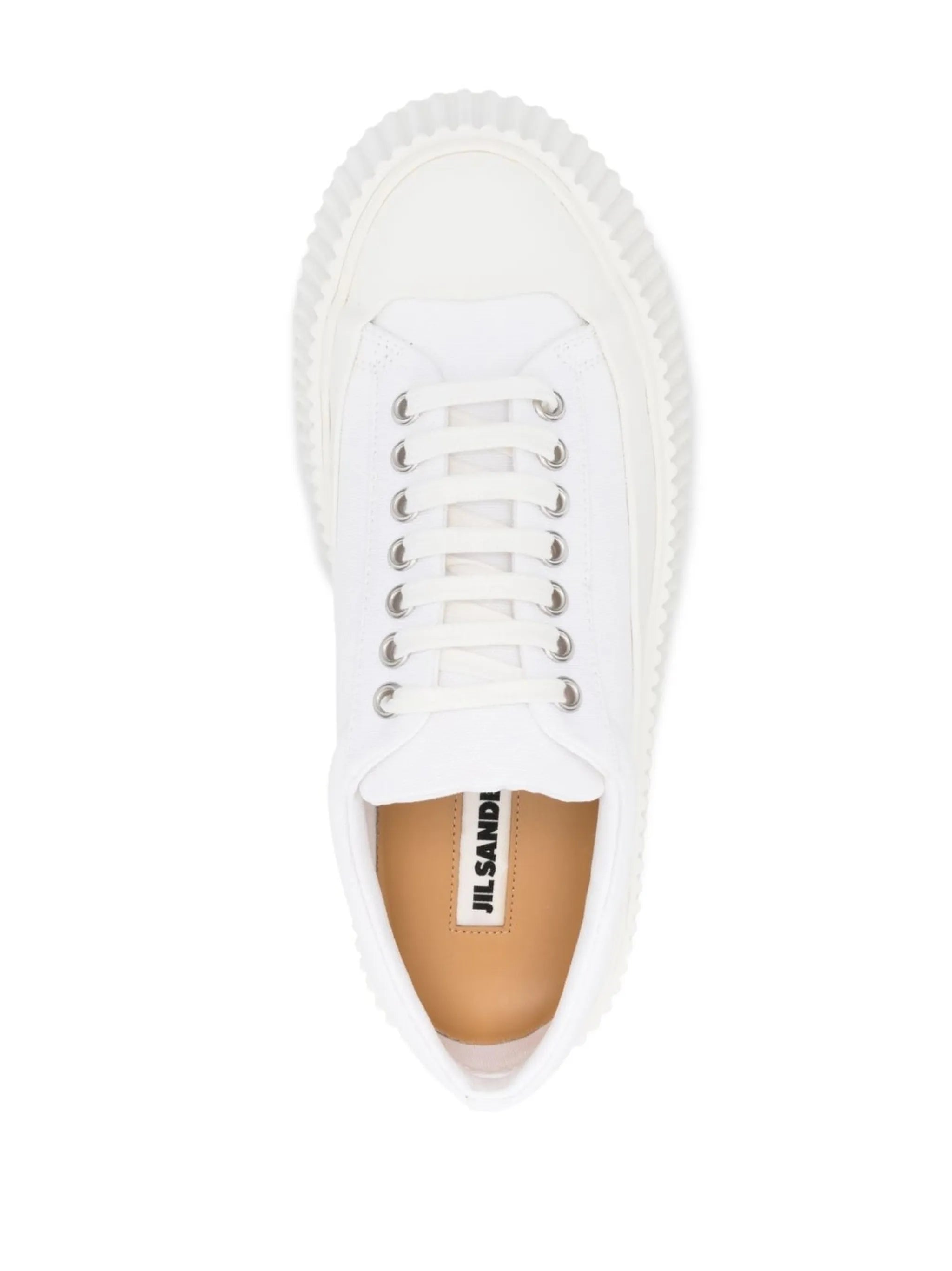 round-toe lace-up sneakers