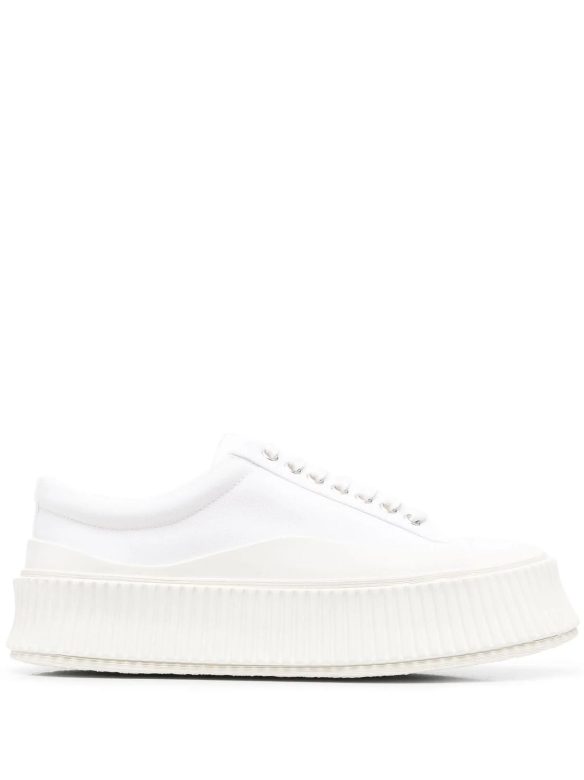 round-toe lace-up sneakers
