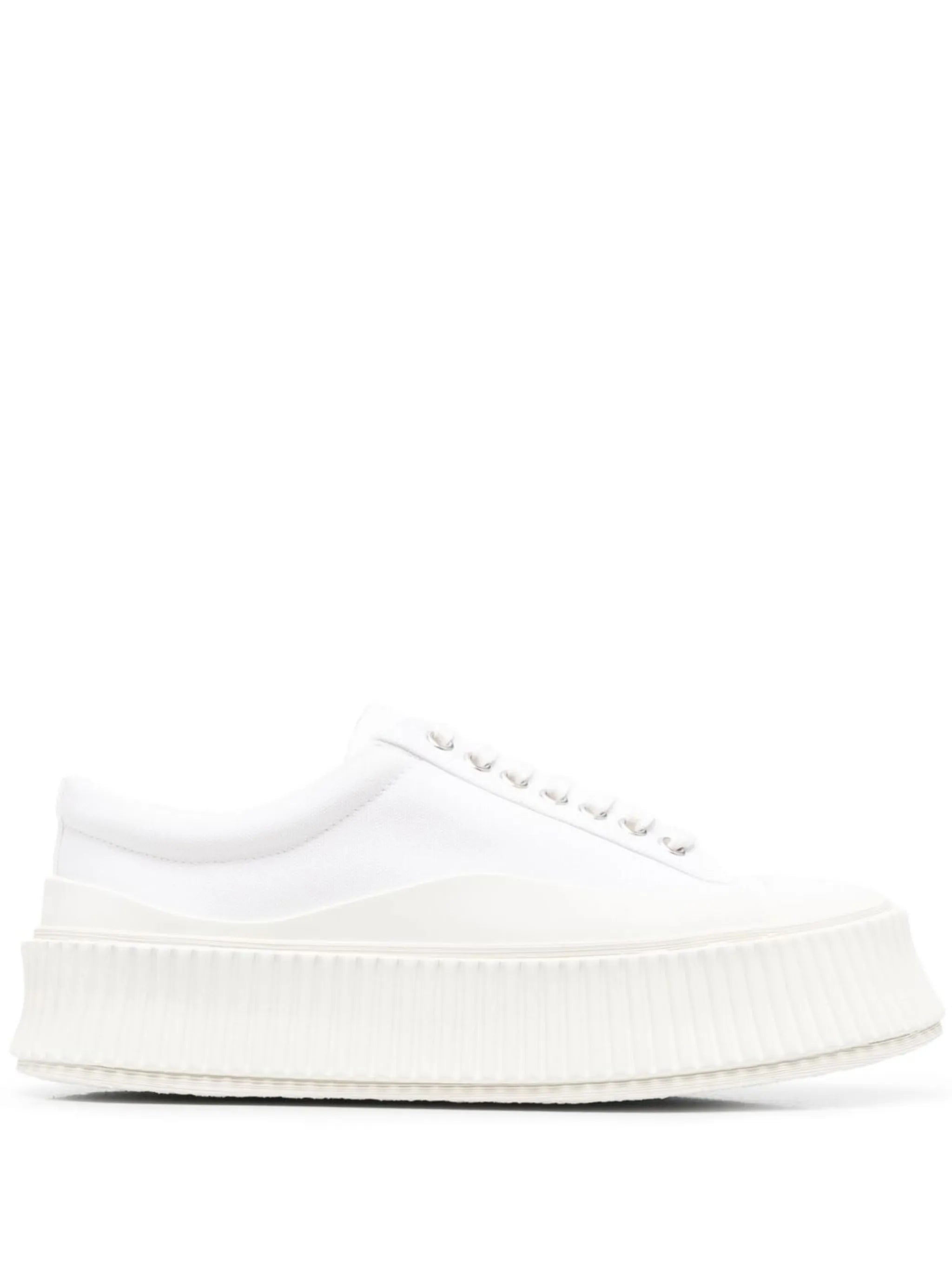 round-toe lace-up sneakers