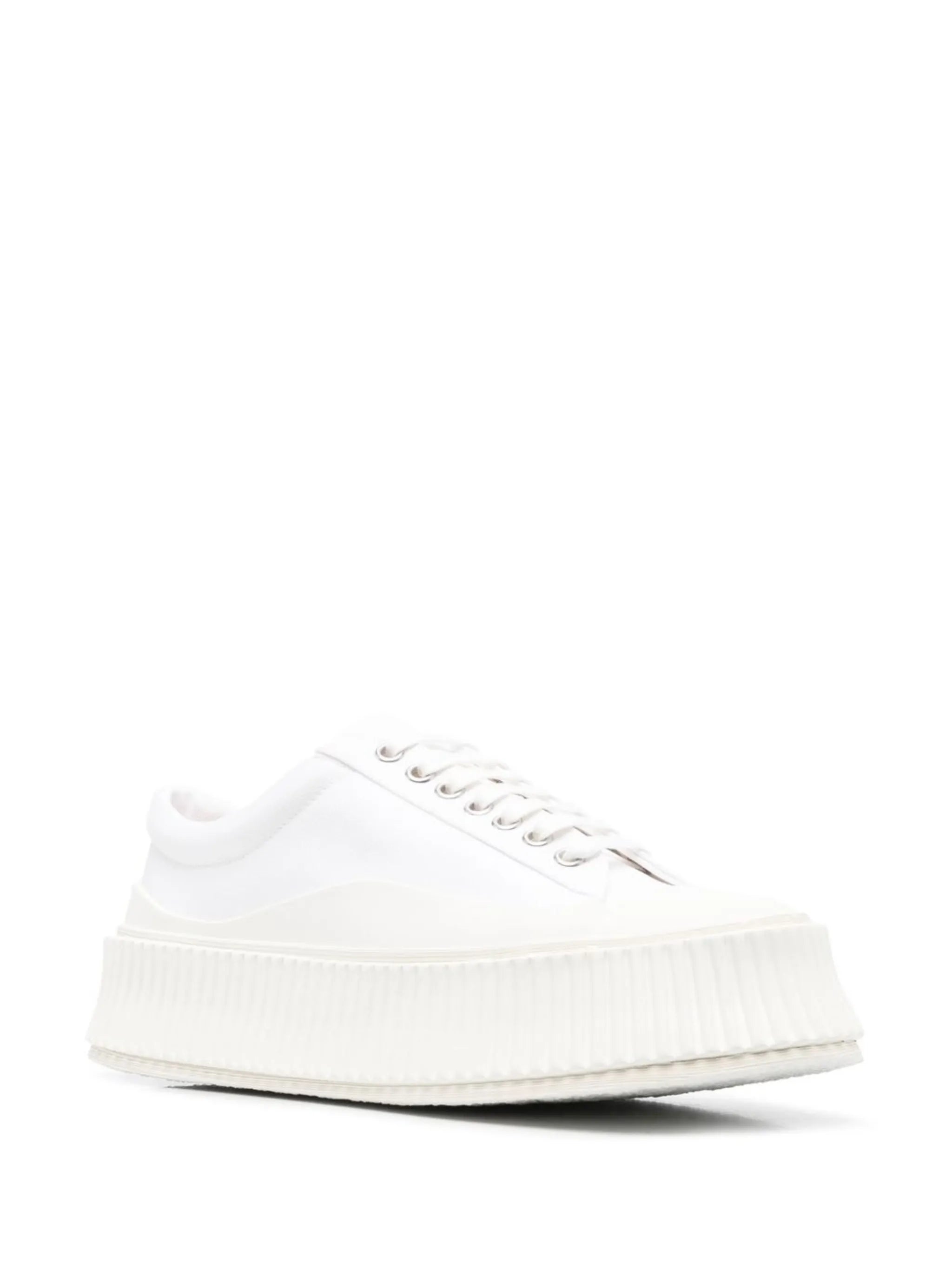 round-toe lace-up sneakers