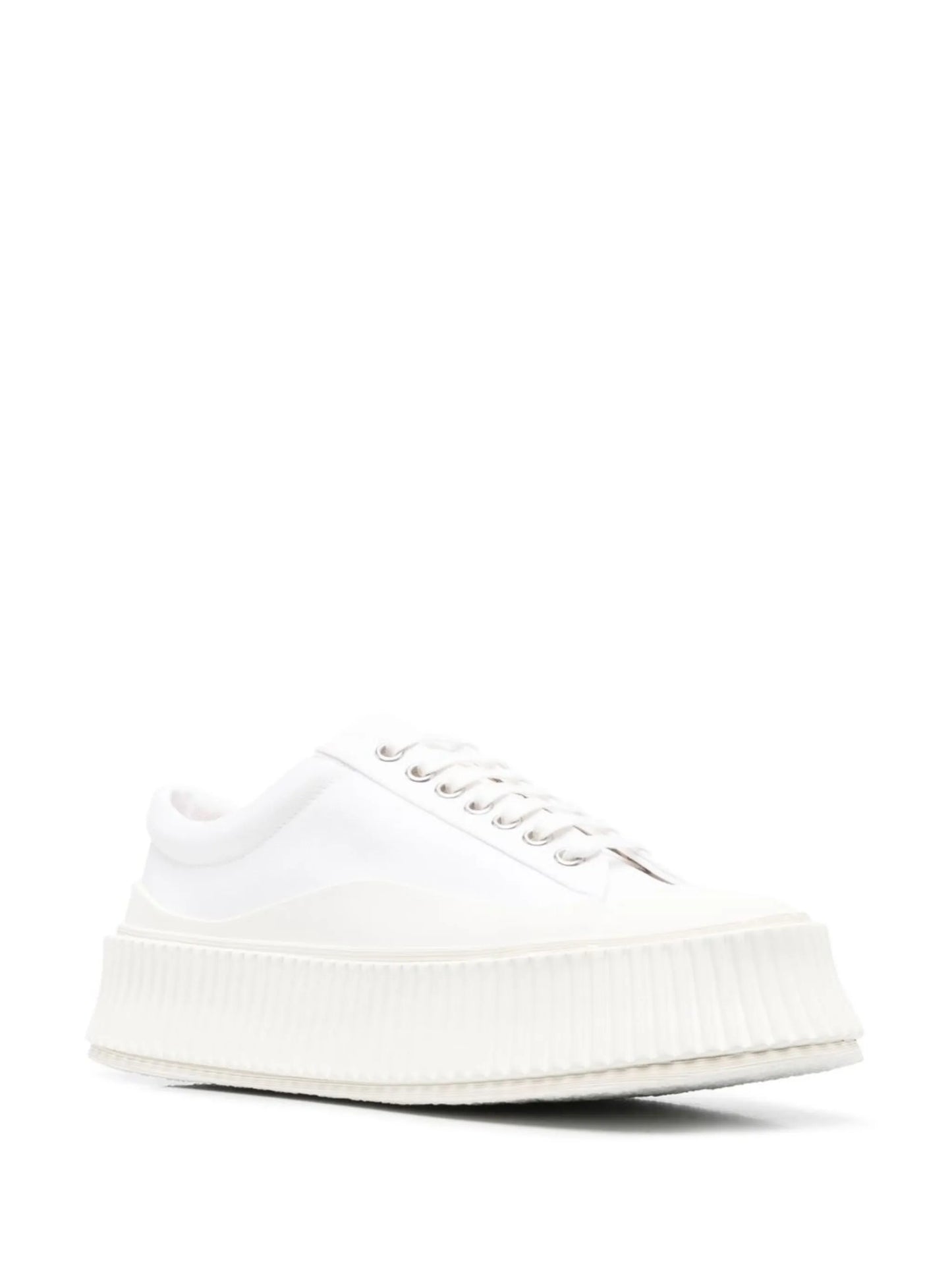 round-toe lace-up sneakers