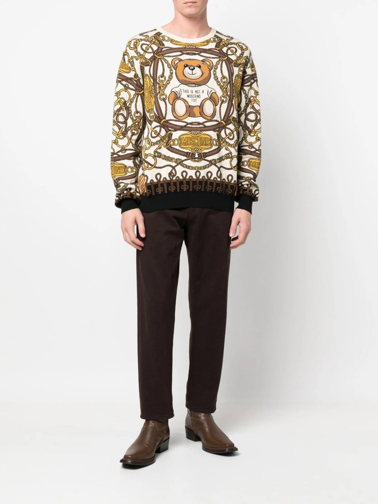 logo crew-neck jumper