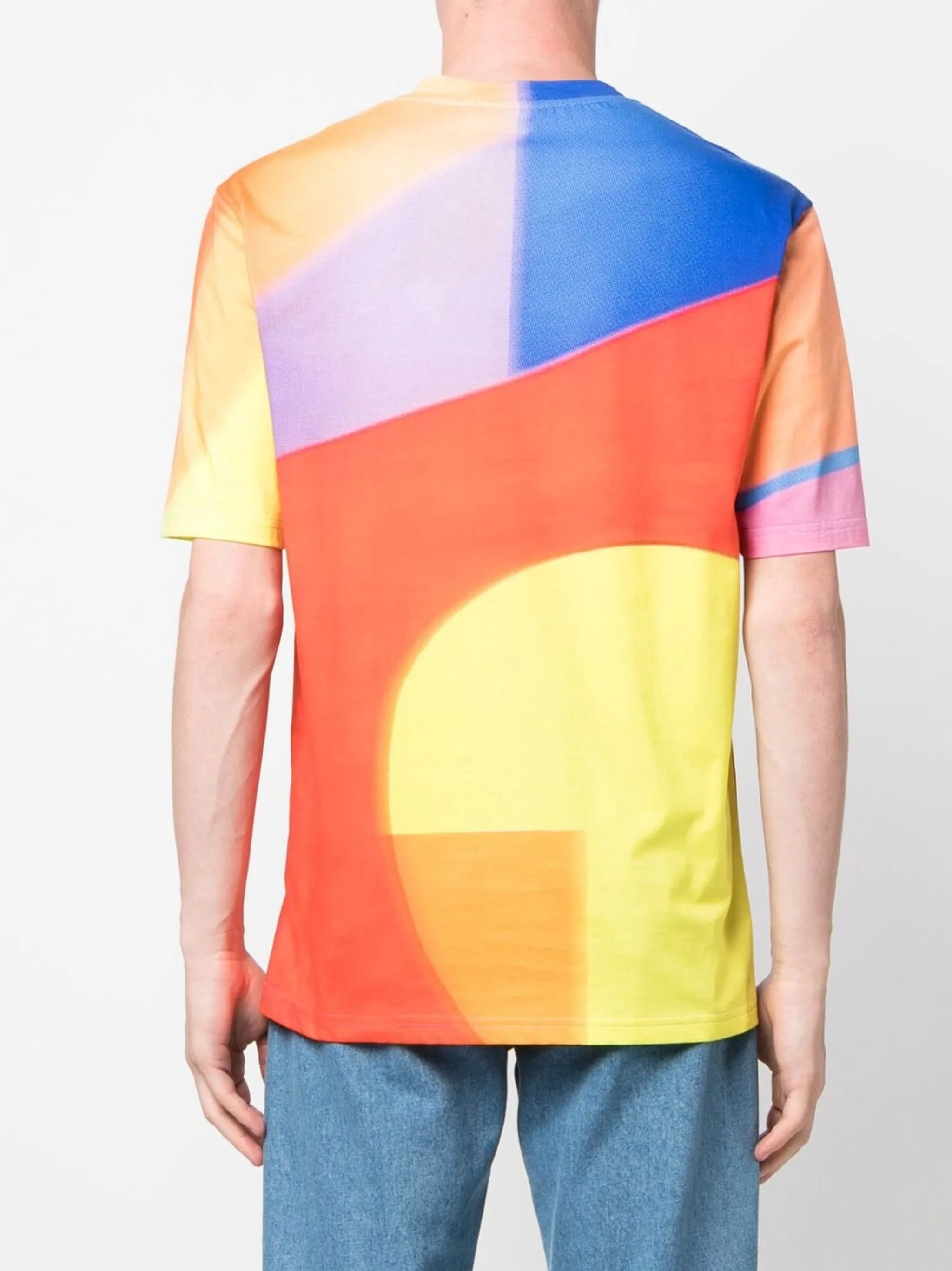 logo colour-block T-shirt