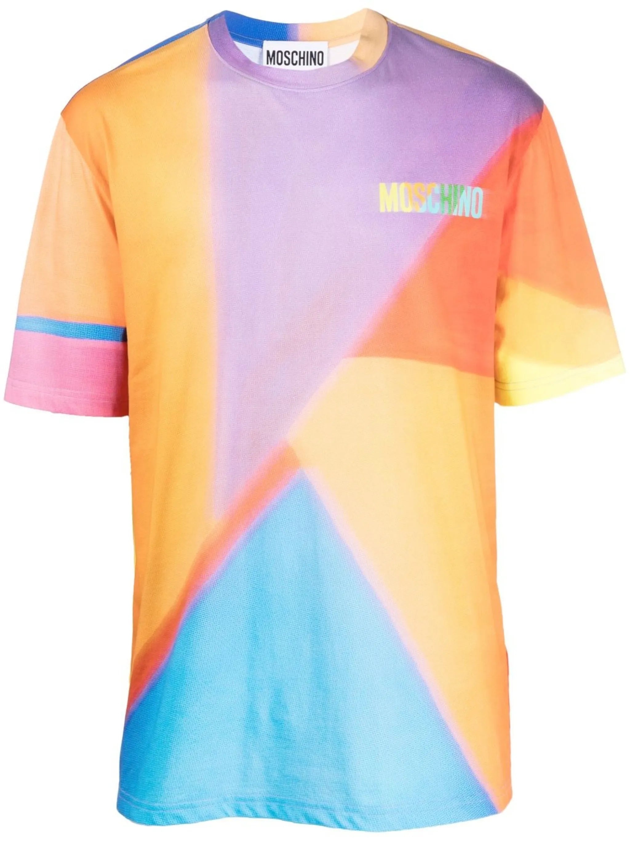 logo colour-block T-shirt
