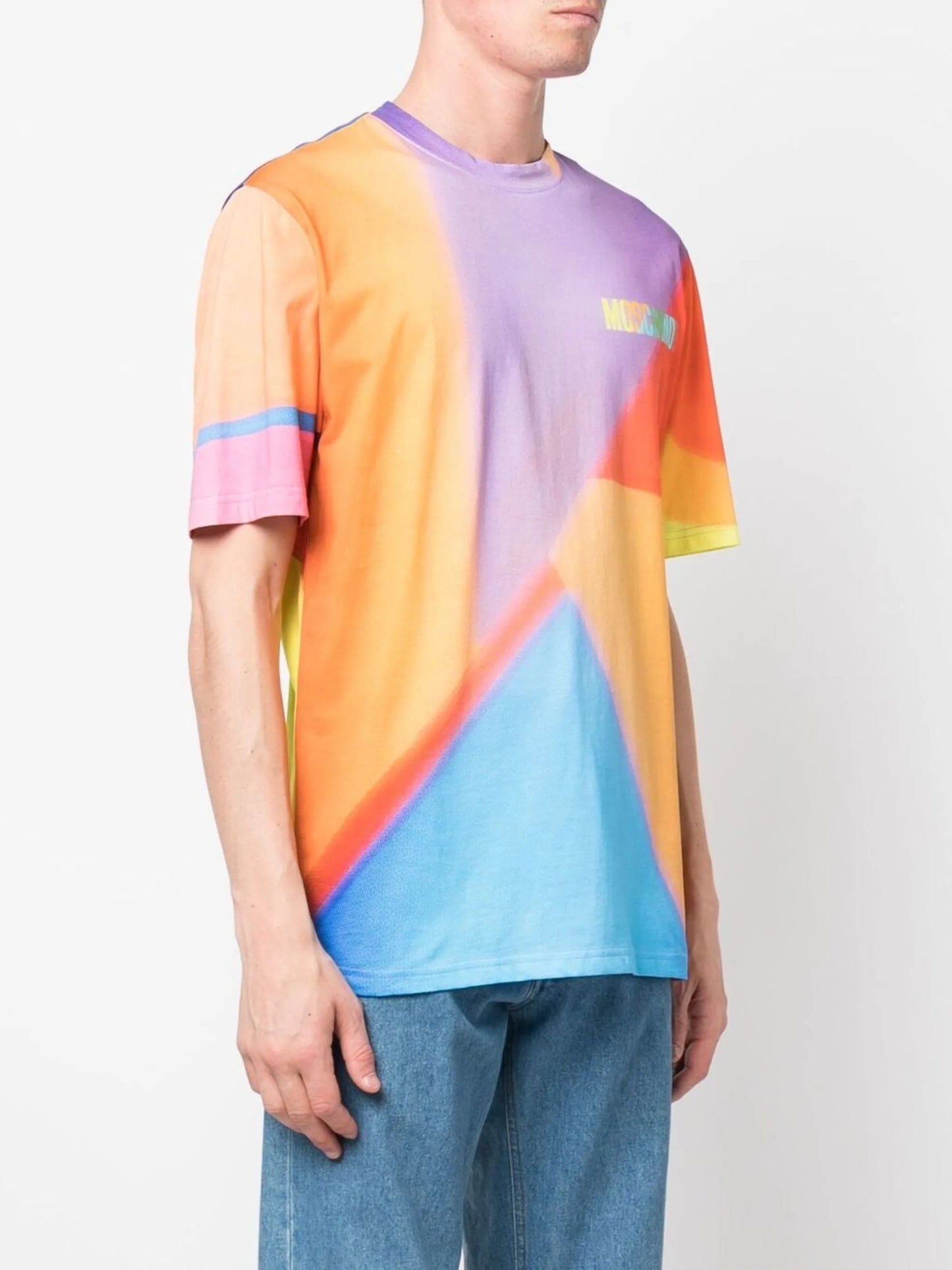 logo colour-block T-shirt
