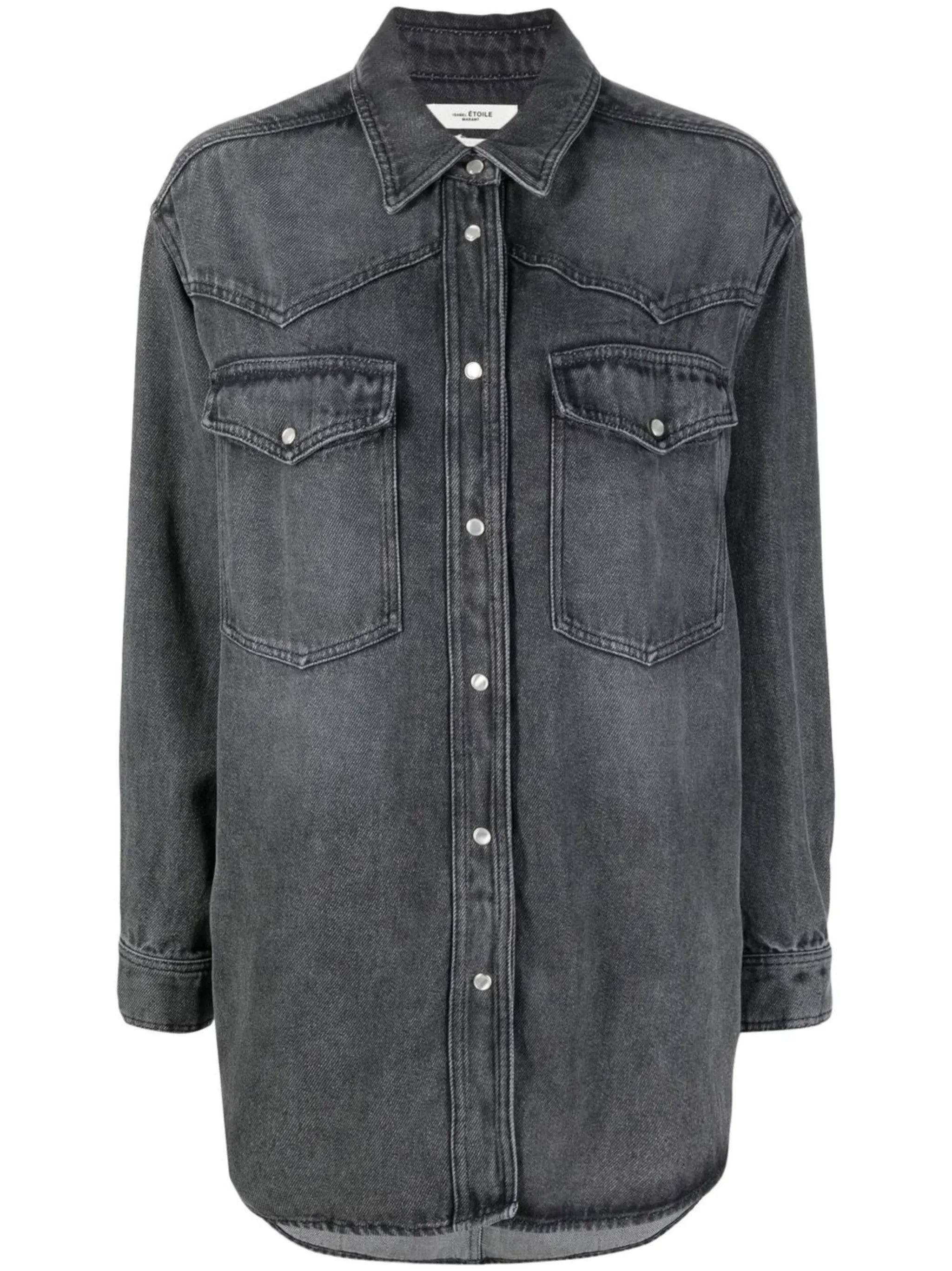 oversized denim shirt