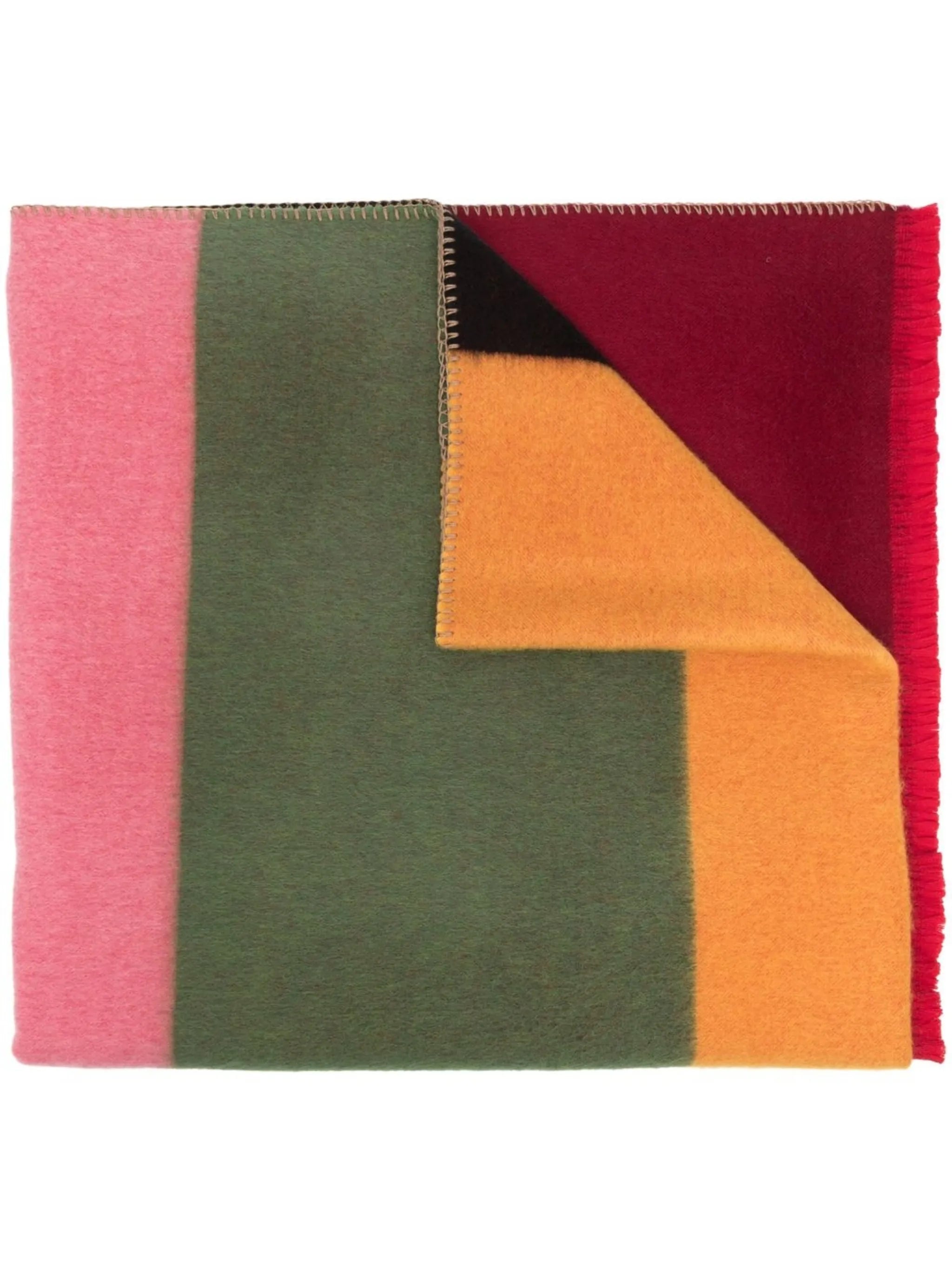 Jacquard striped scarf
