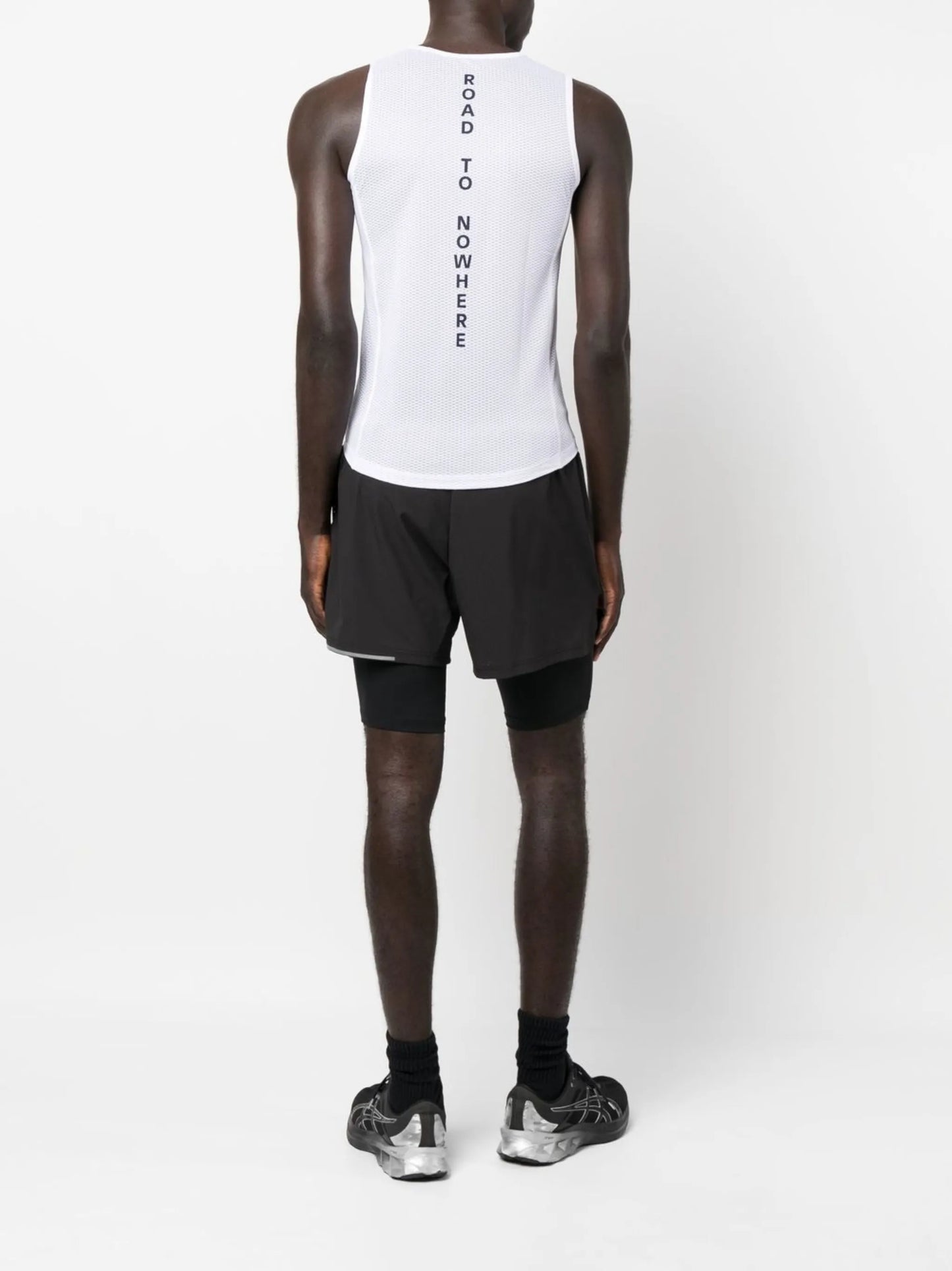 logo-print tank top