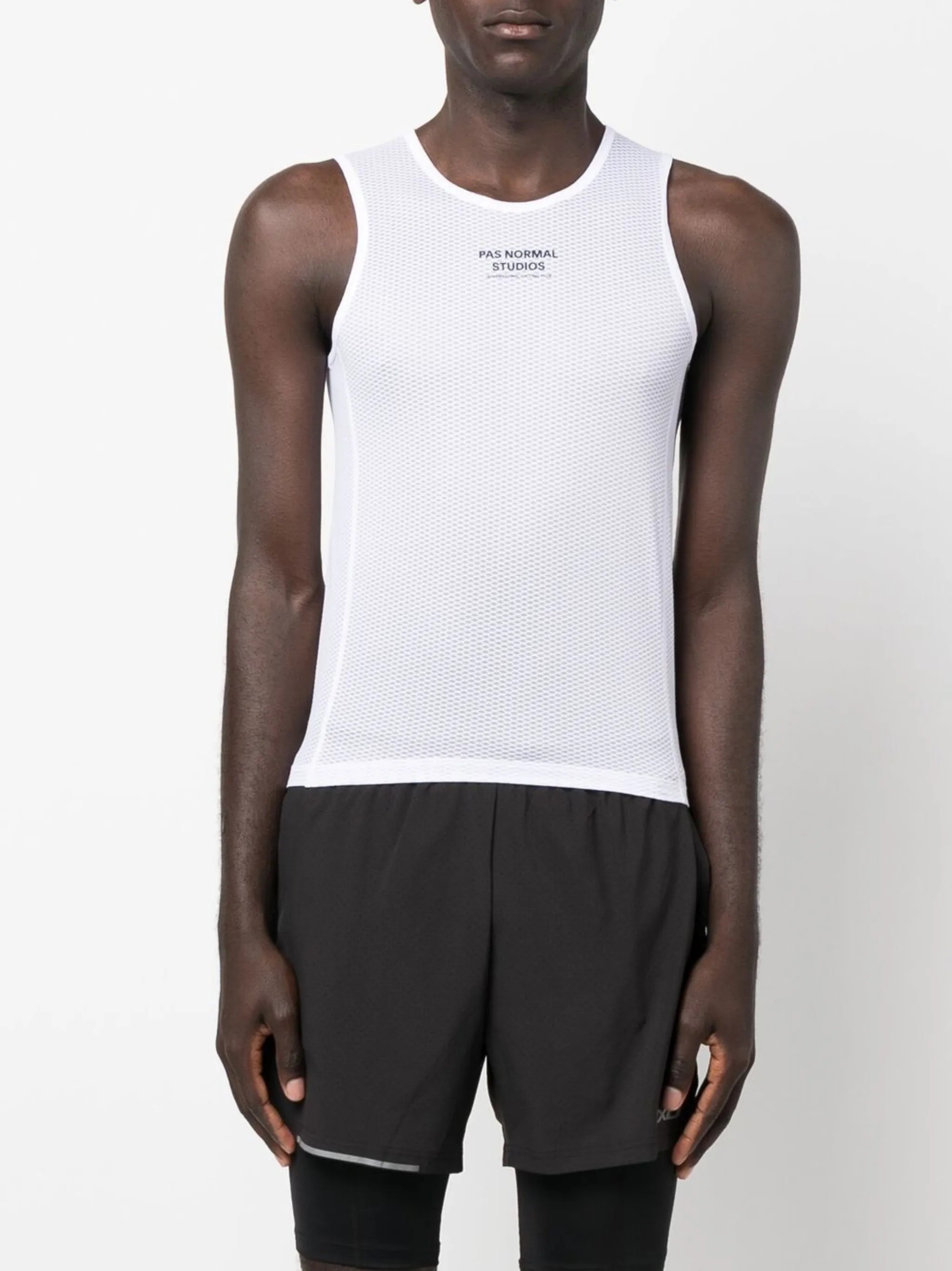 logo-print tank top