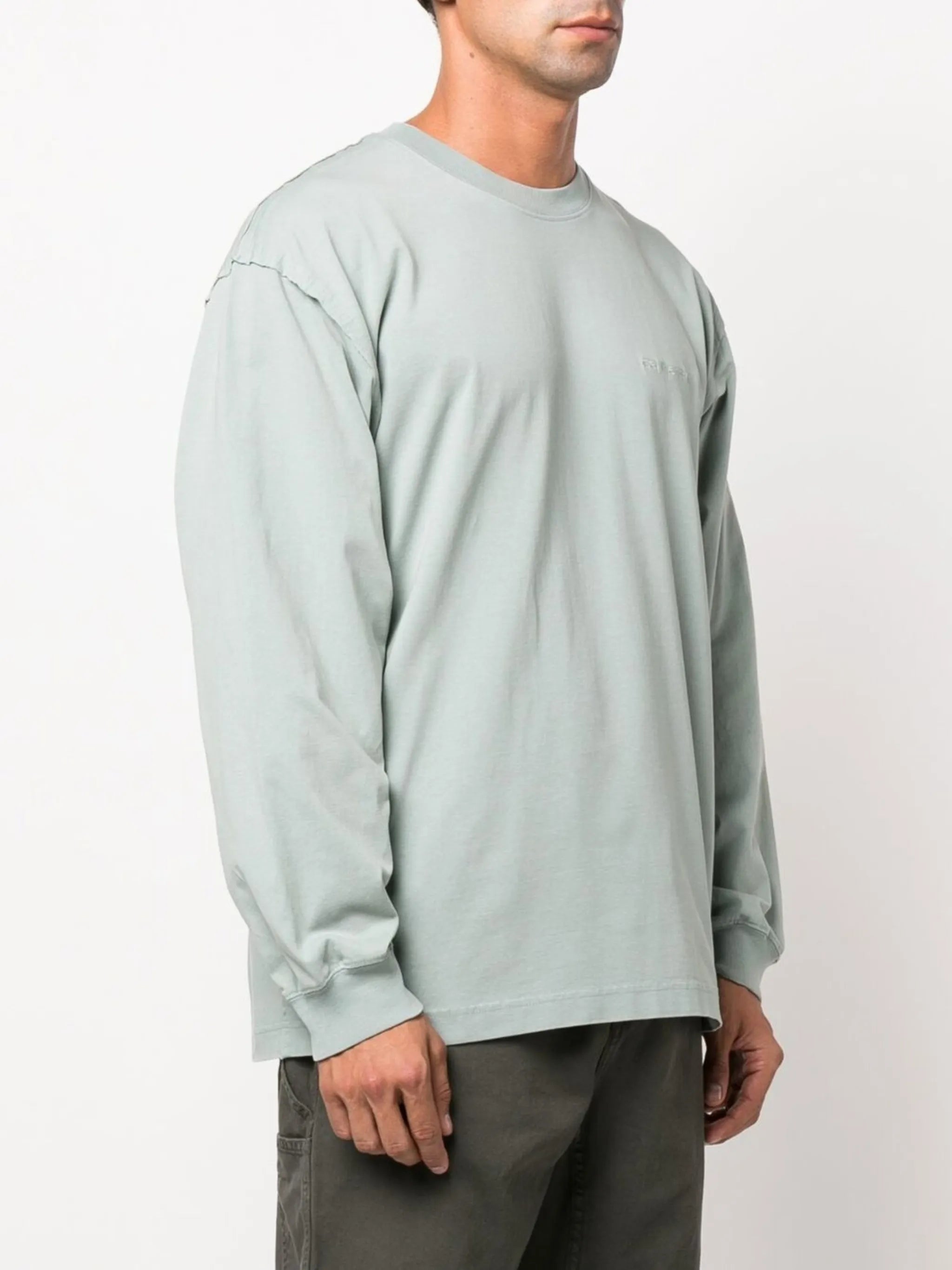 Marfa long-sleeve logo-embroidered T-shirt