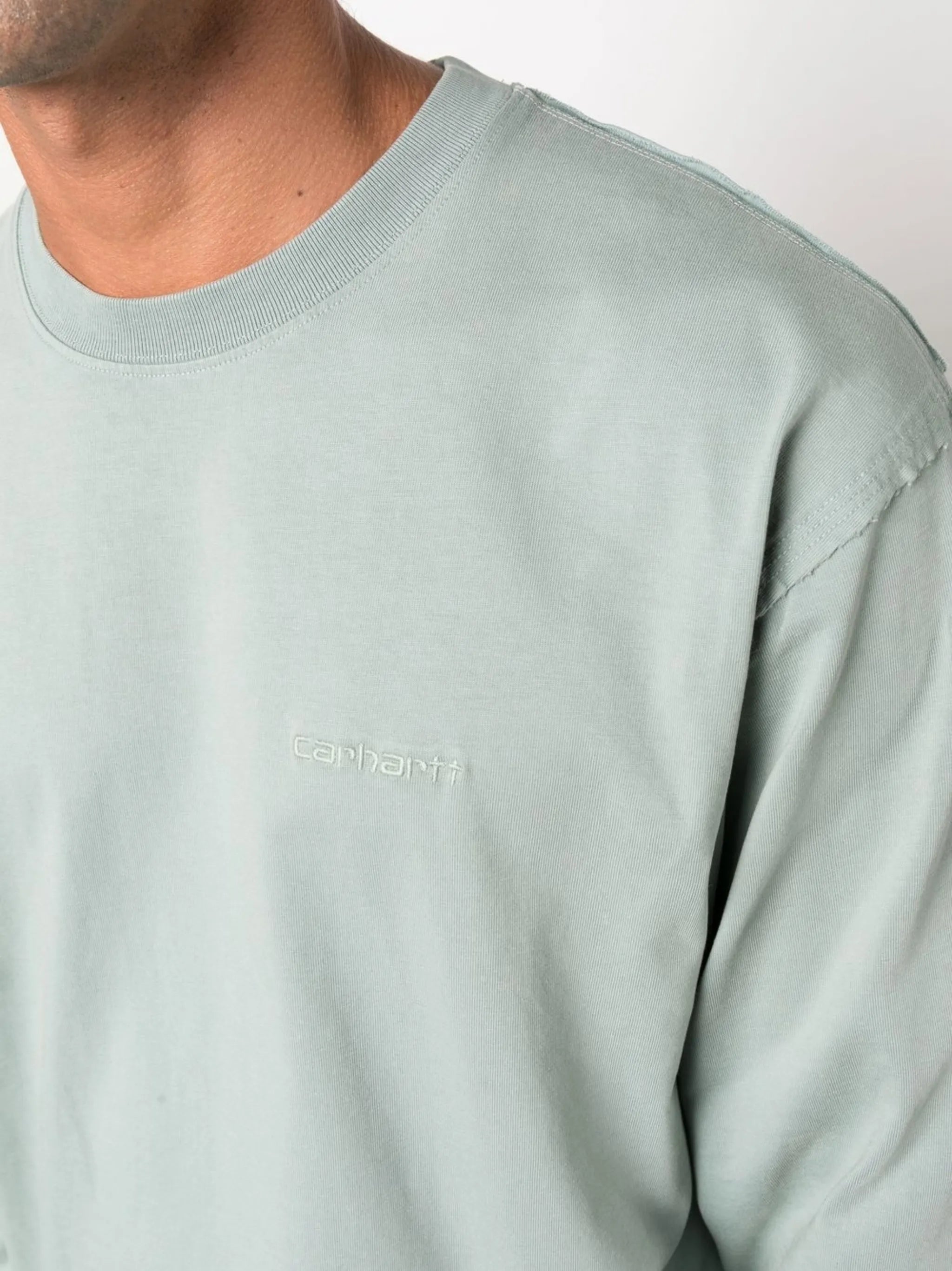 Marfa long-sleeve logo-embroidered T-shirt